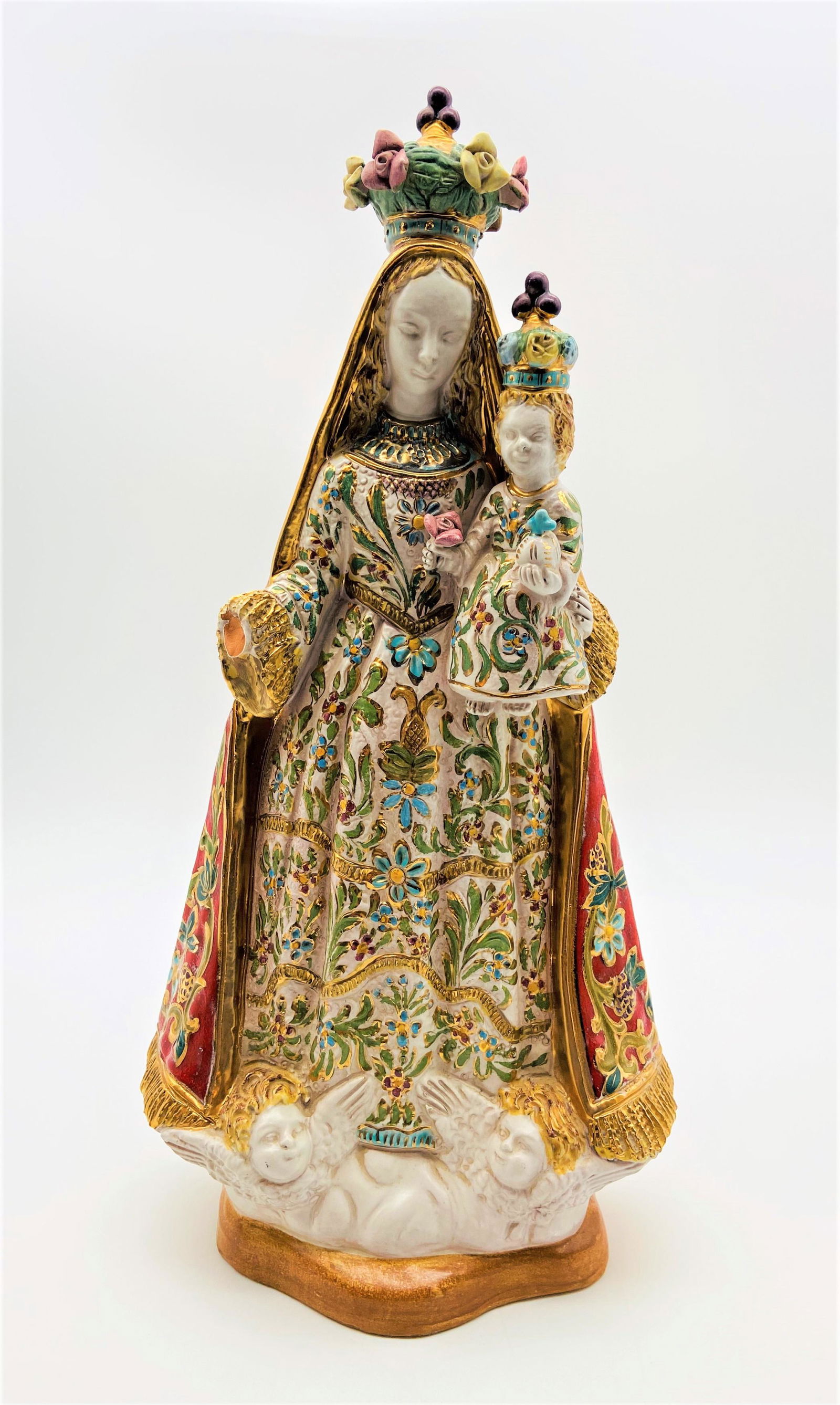 Paolo Marioni Ceramic Madonna and Child Figure (1 of 6)