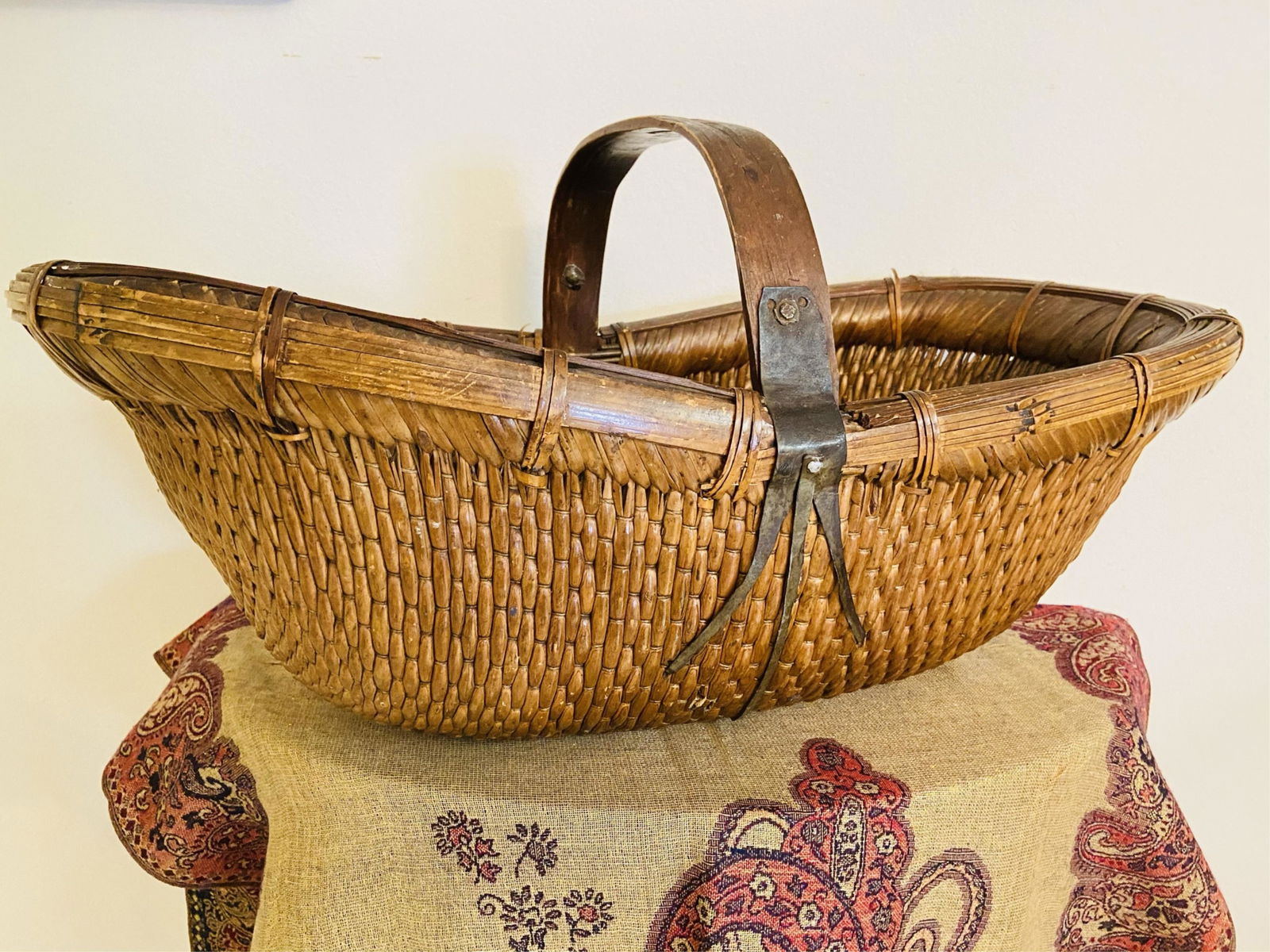 19C Chinese Hand Woven Basket (1 of 7)