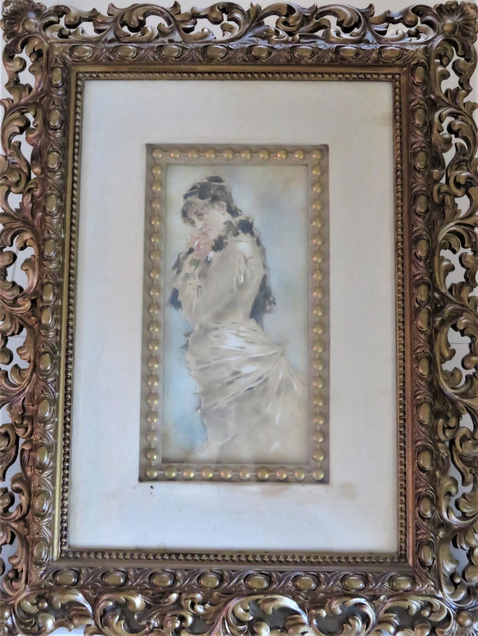 Attr: Giovanni Boldini W/C Portrait Of A Woman (1 of 7)
