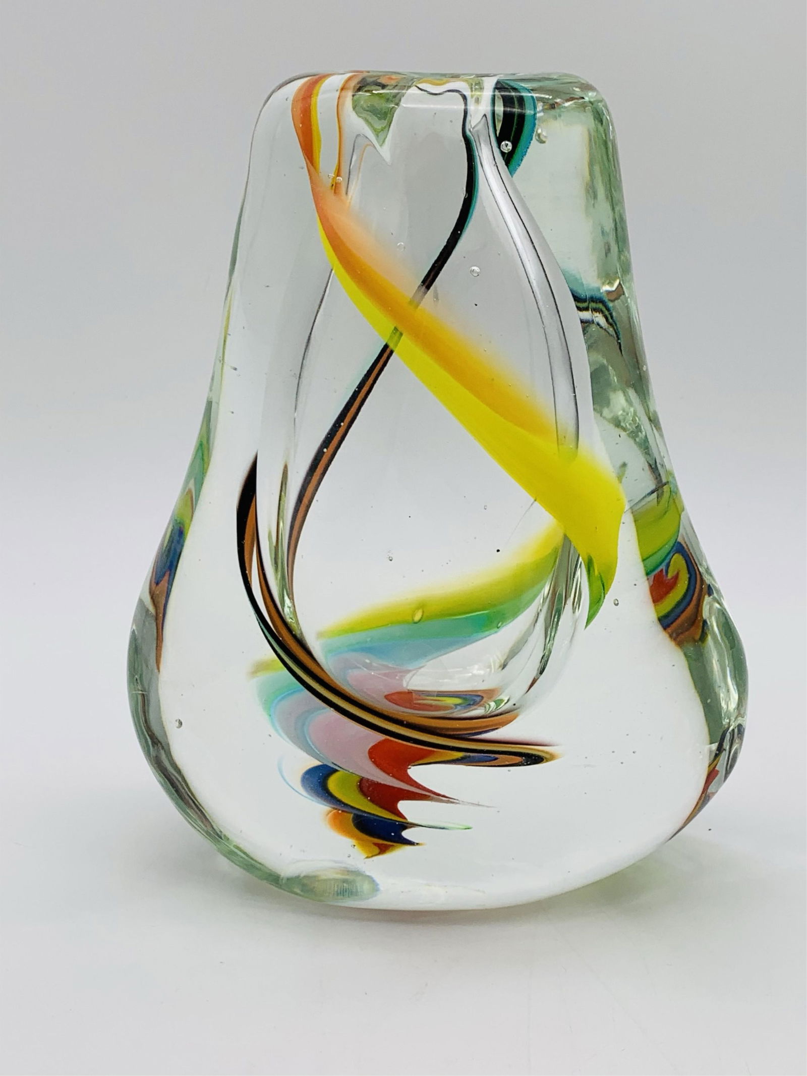 Vintage Murano Art Glass Paperweight Vase (1 of 6)