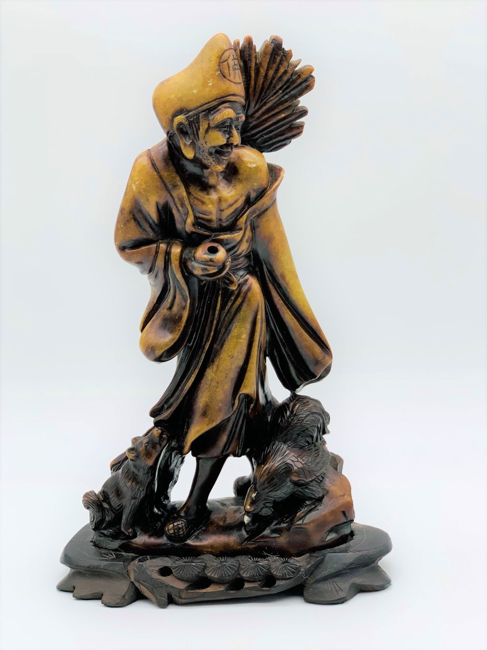 Antique Chinese Carved Soapstone Figure (1 of 6)