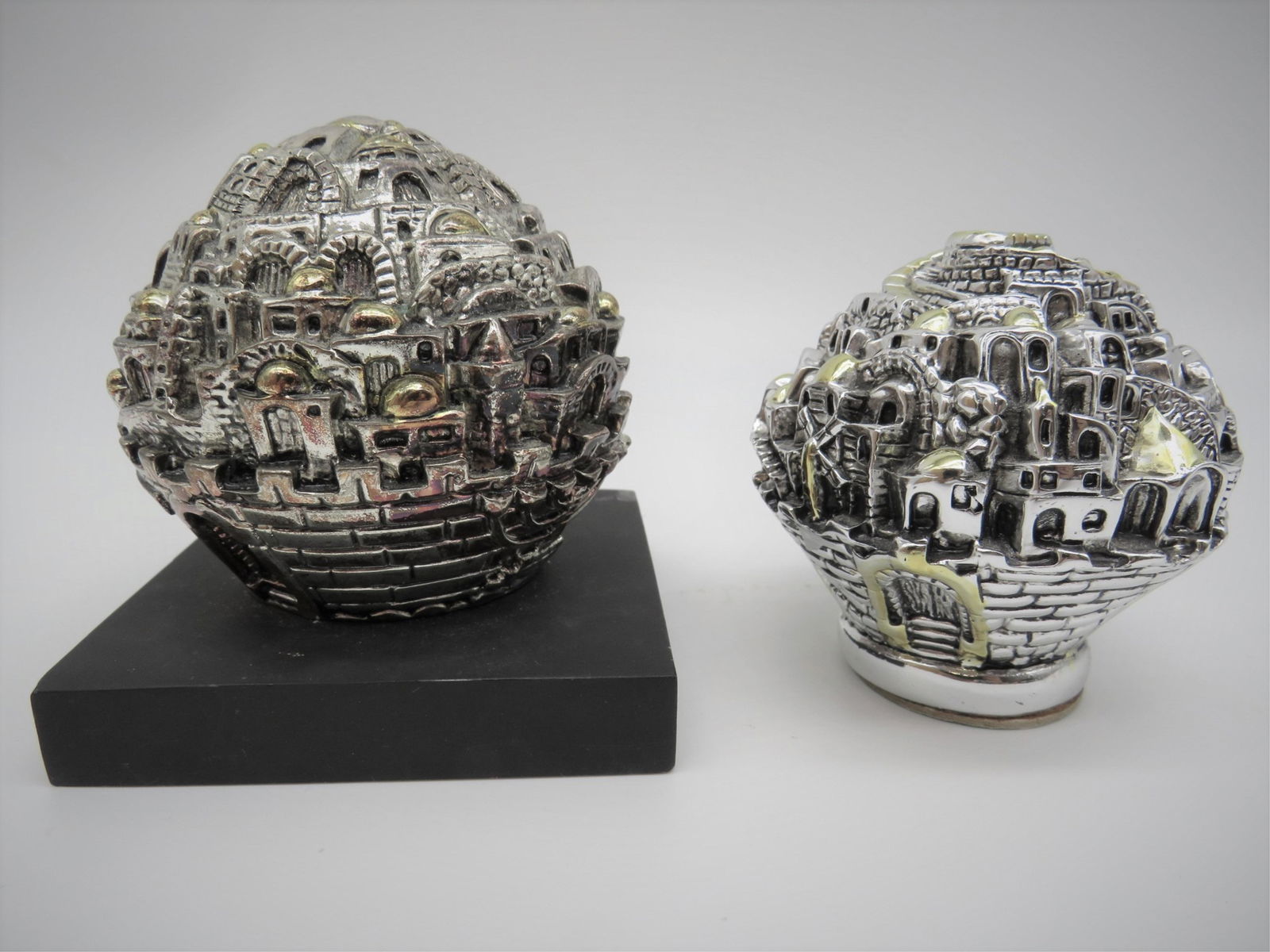 Judaica Sterling Clad Jerusalem Paperweights (1 of 5)