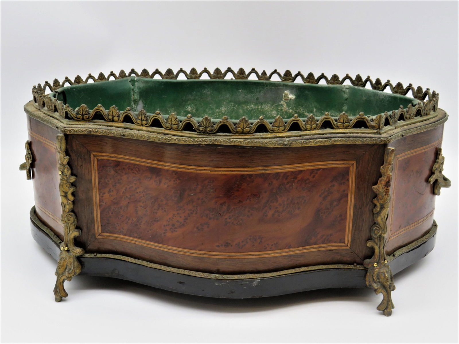 19C Inlaid Bronze Mounted Jardiniere (1 of 4)