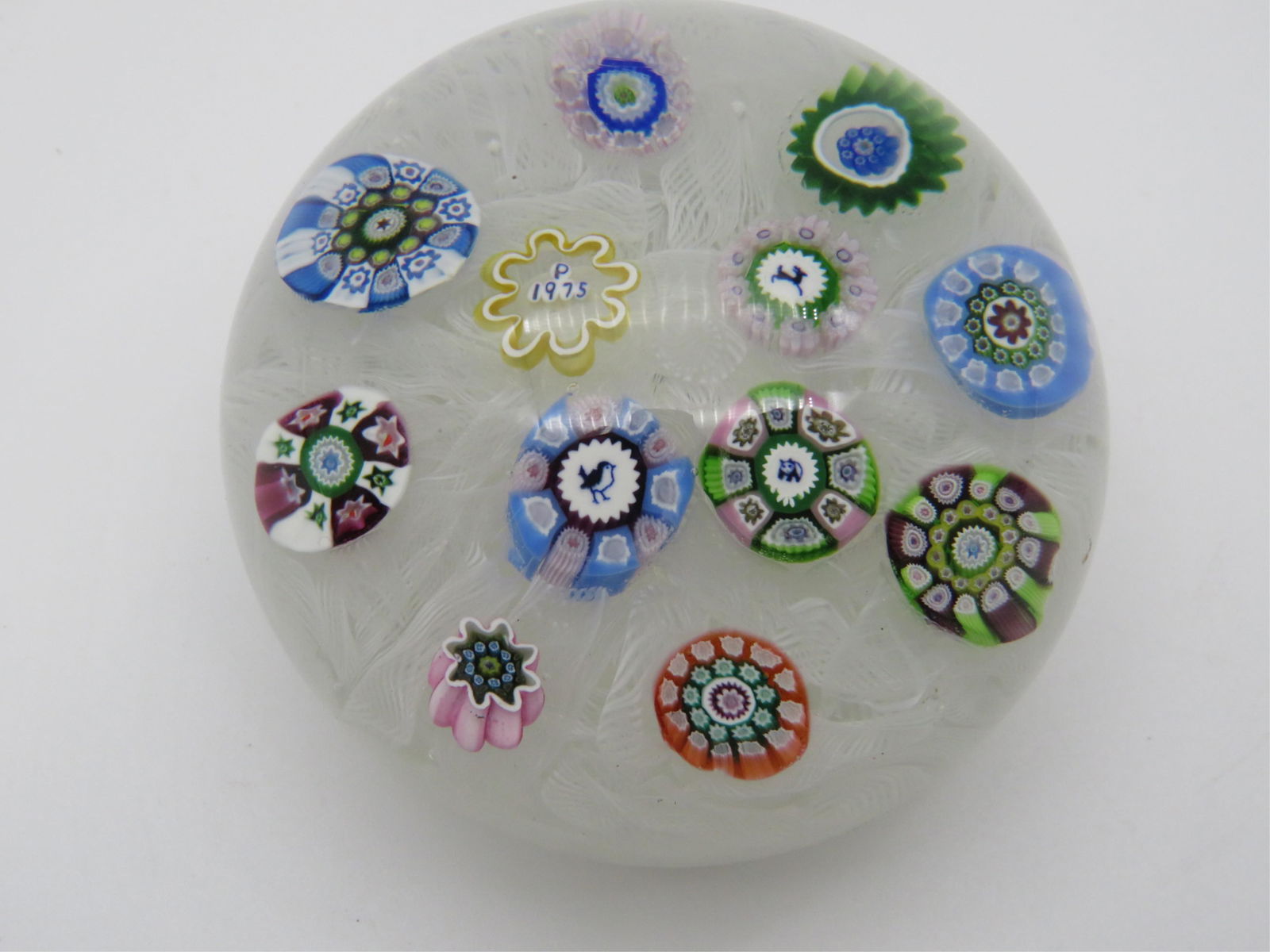 Vintage Perthshire Silhouette Cane Paperweight (1 of 4)