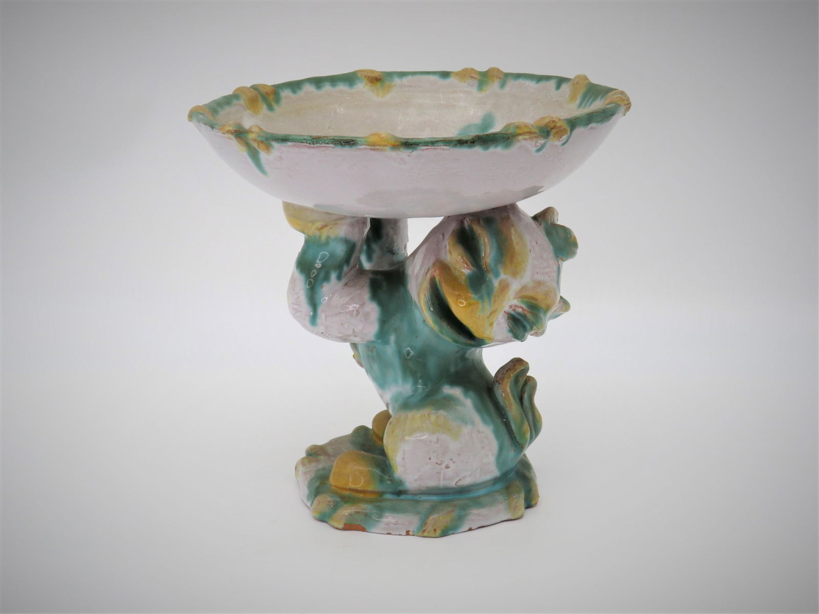 Art Deco Austrian Ceramic Figural Compote (1 of 10)