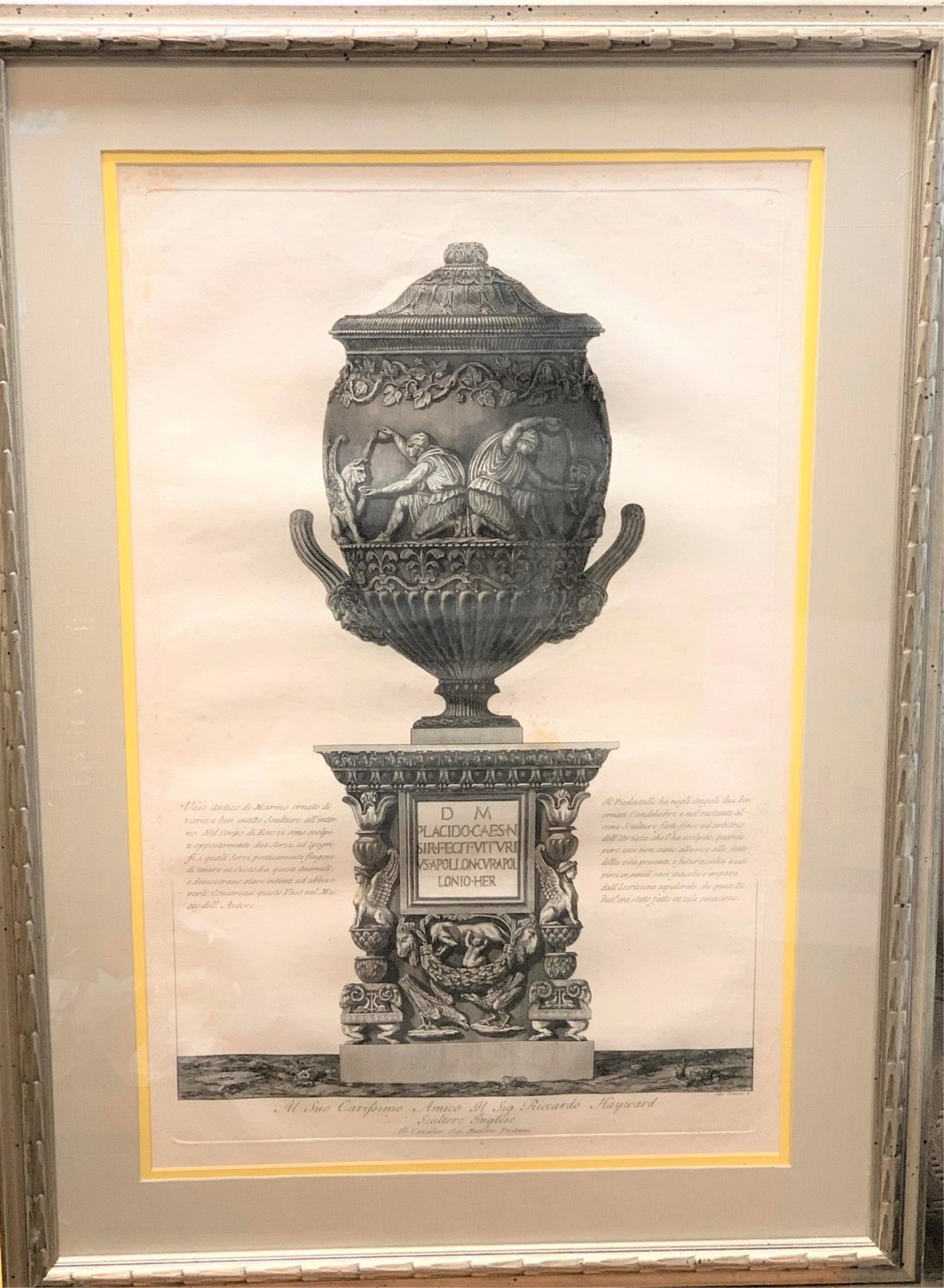 Giovanni Battista Piranesi Etching #73 (1 of 5)