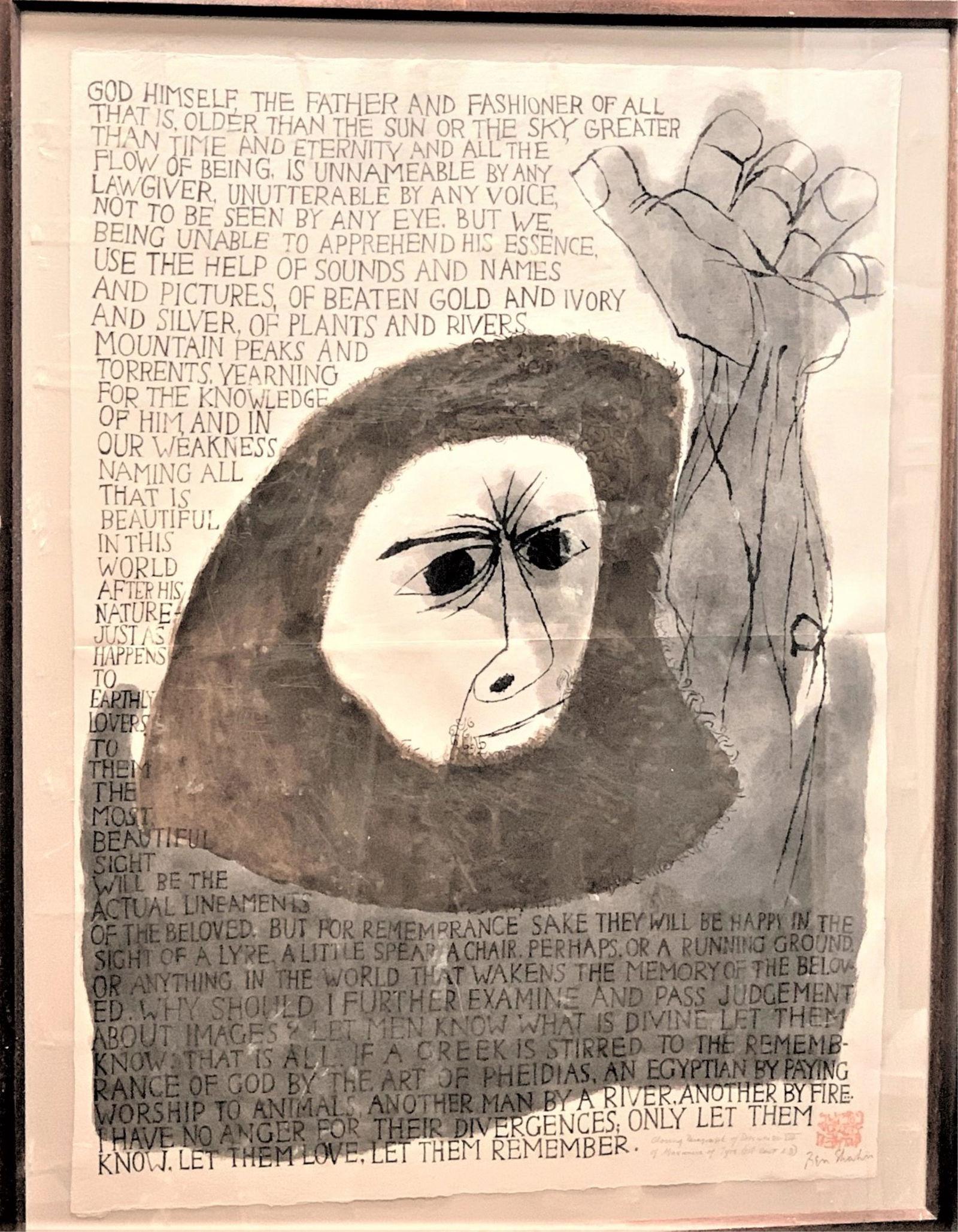 Ben Shahn Lithograph Maximus Of Tyre (1 of 7)