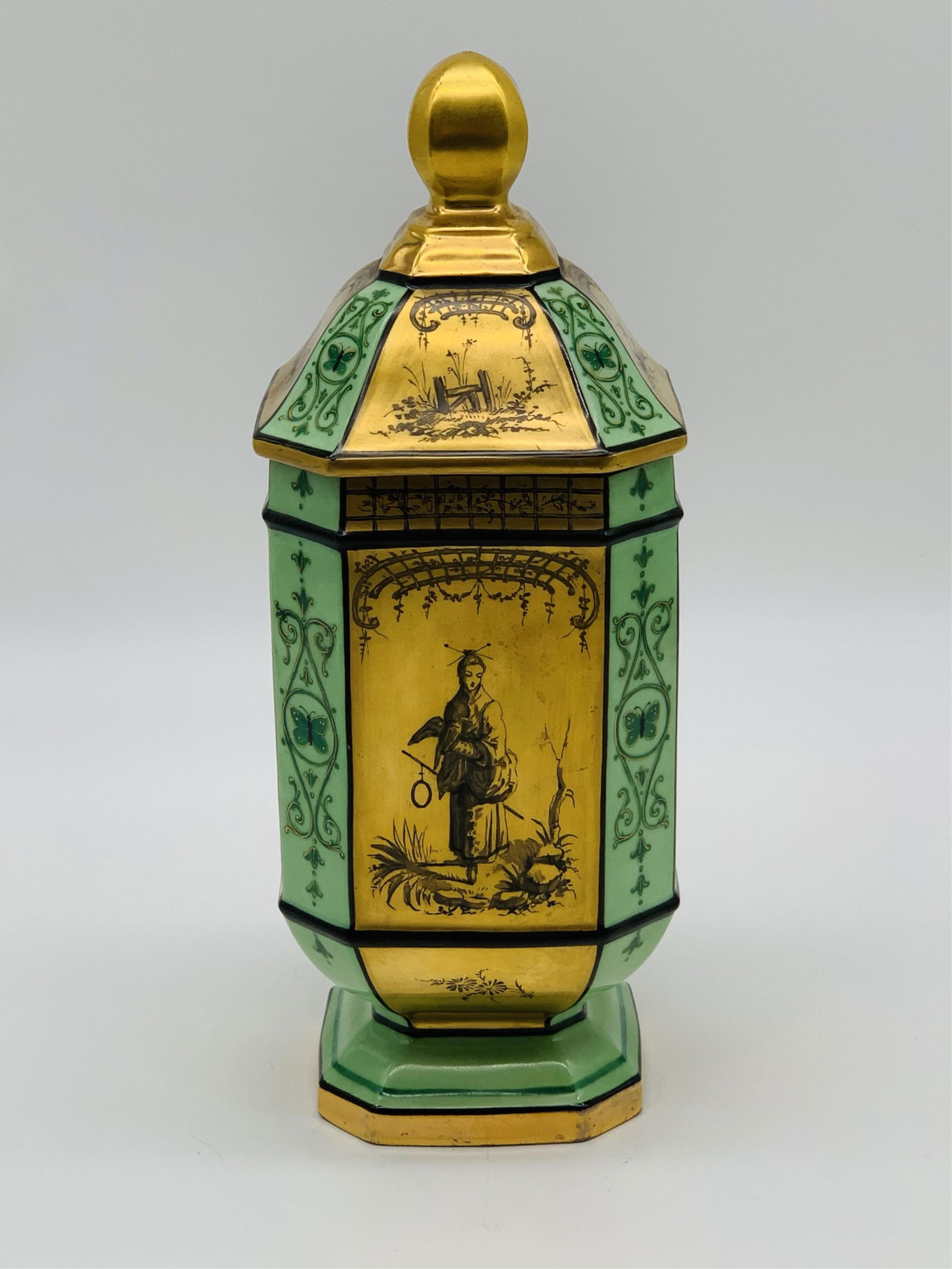 Rare French Chinoiserie Covered Jar (1 of 9)