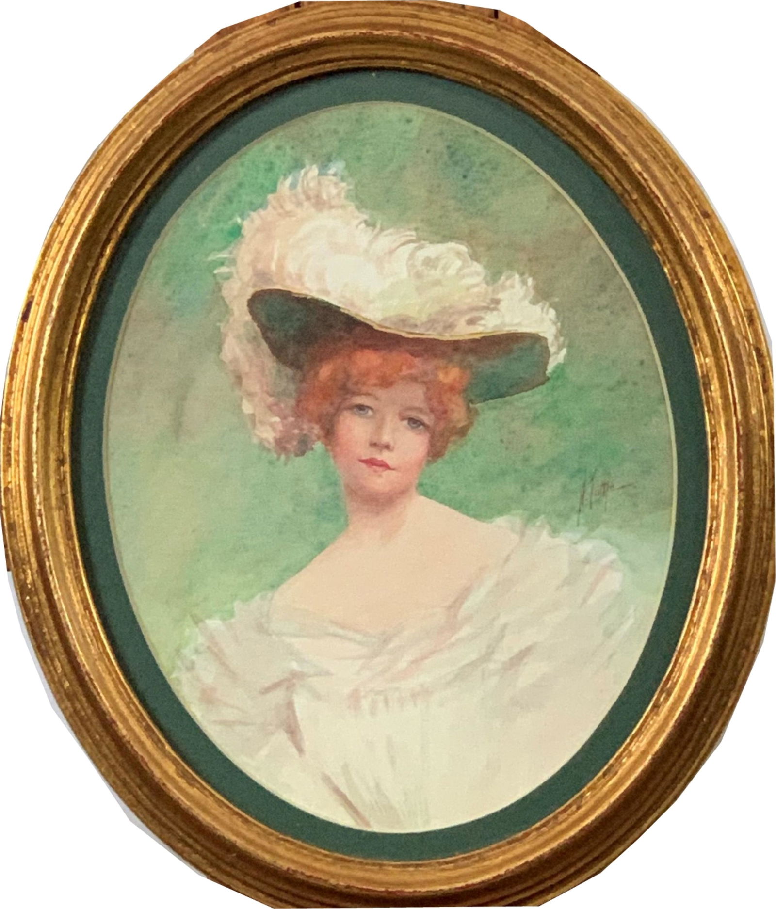 Adrianna Tuttle 19C Watercolor Portrait (1 of 4)