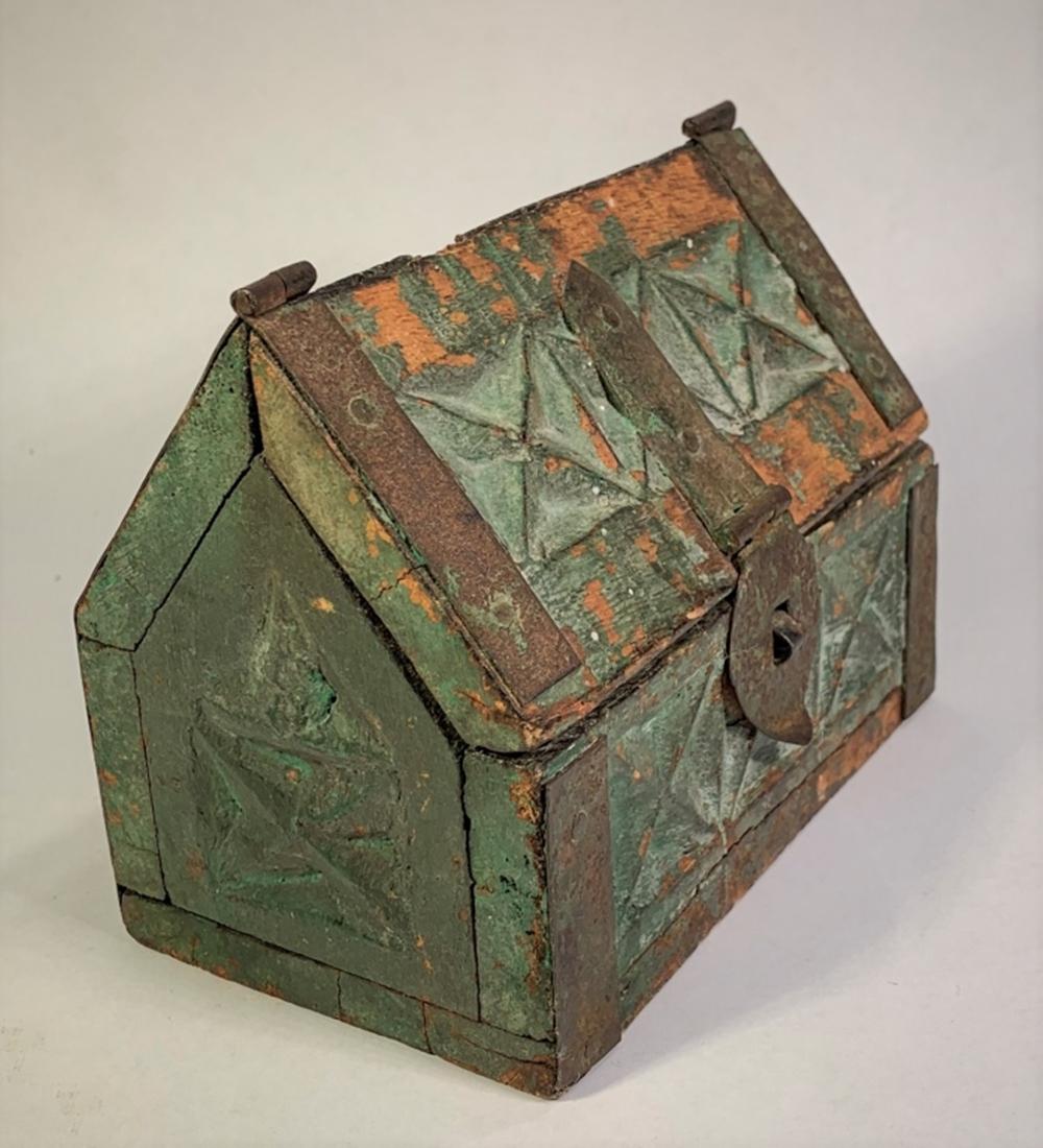 Early Folk Art Alms Box (1 of 5)