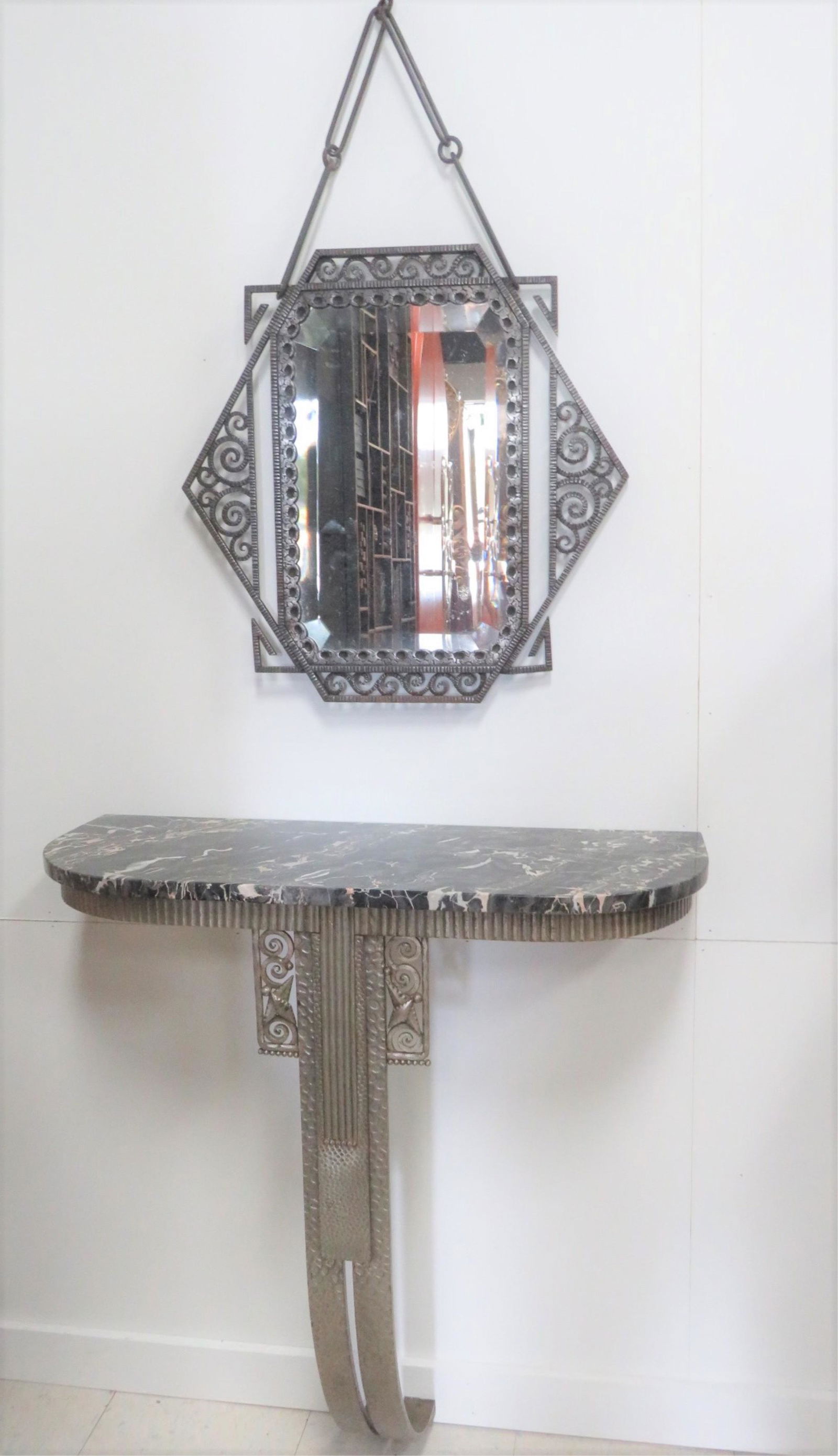 Art Deco Period Console and Mirror (1 of 7)