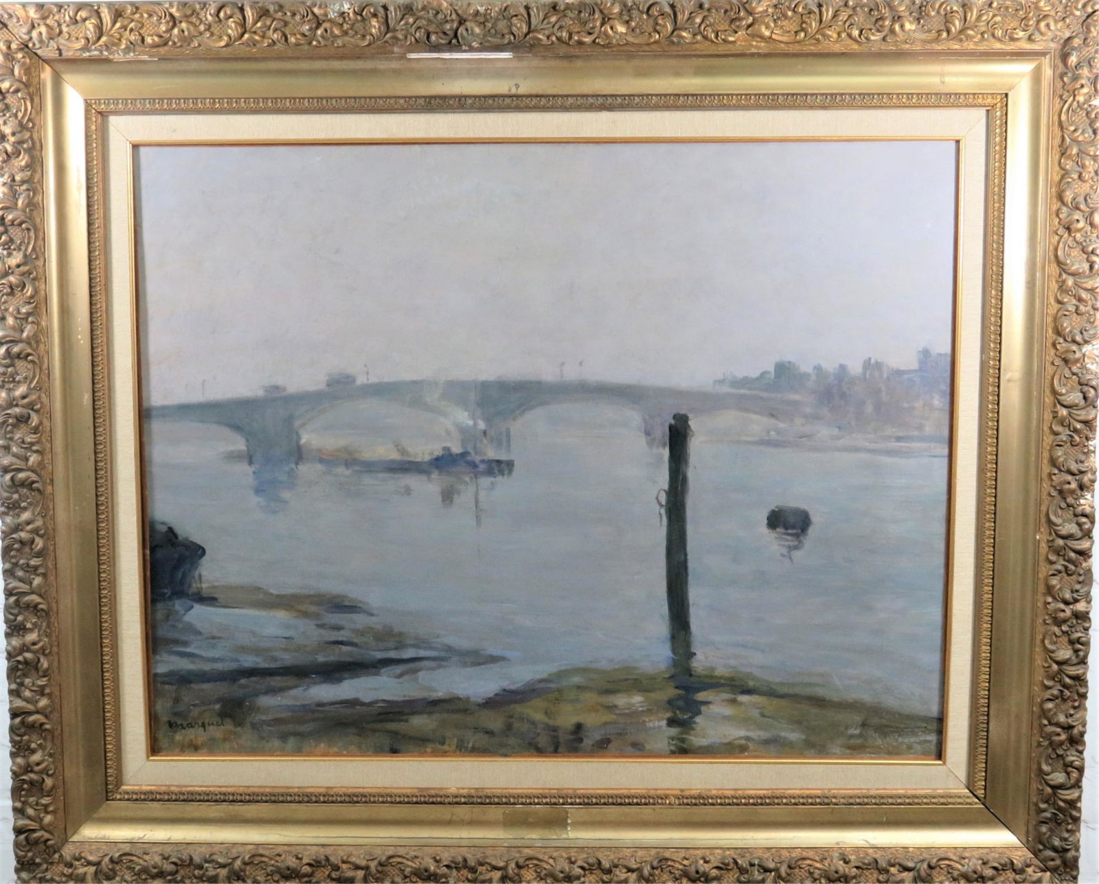 Albert Marquet O/C "Barge On The Seine" (1 of 5)