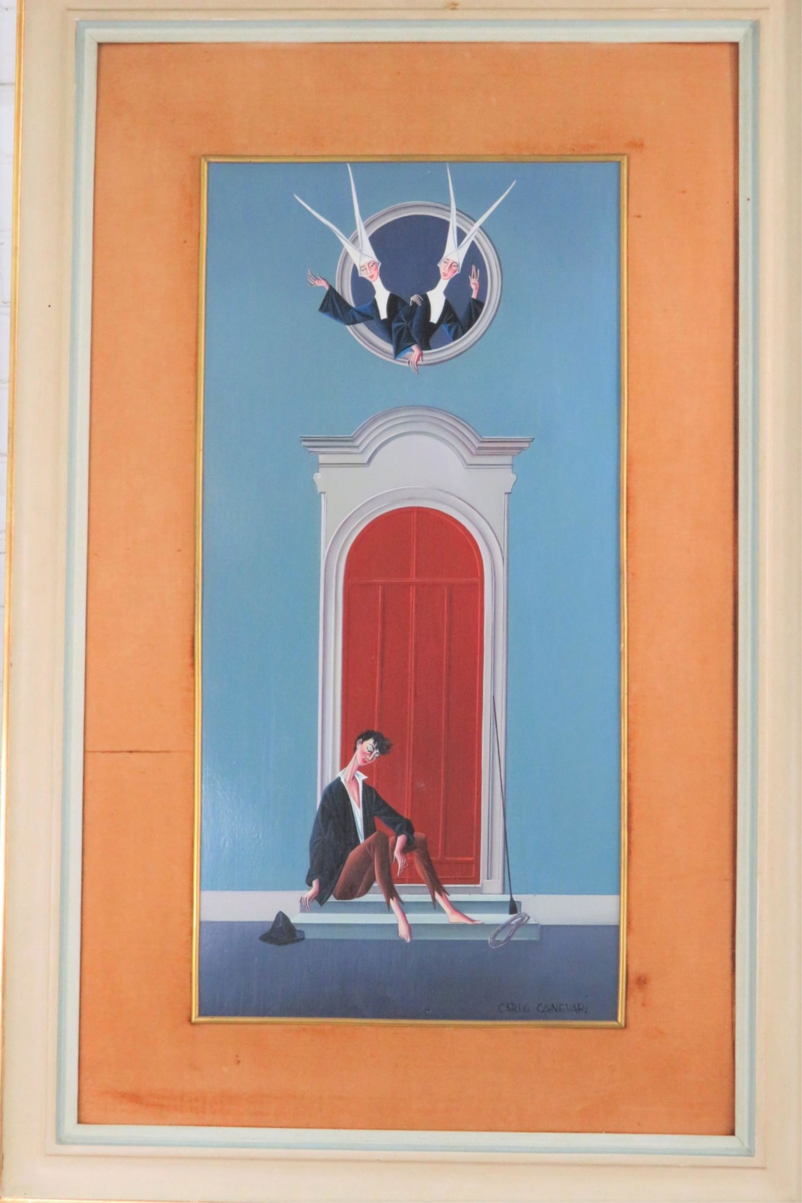 Carlo Carnevari O/B "Nuns Overlooking Poor Man" (1 of 8)