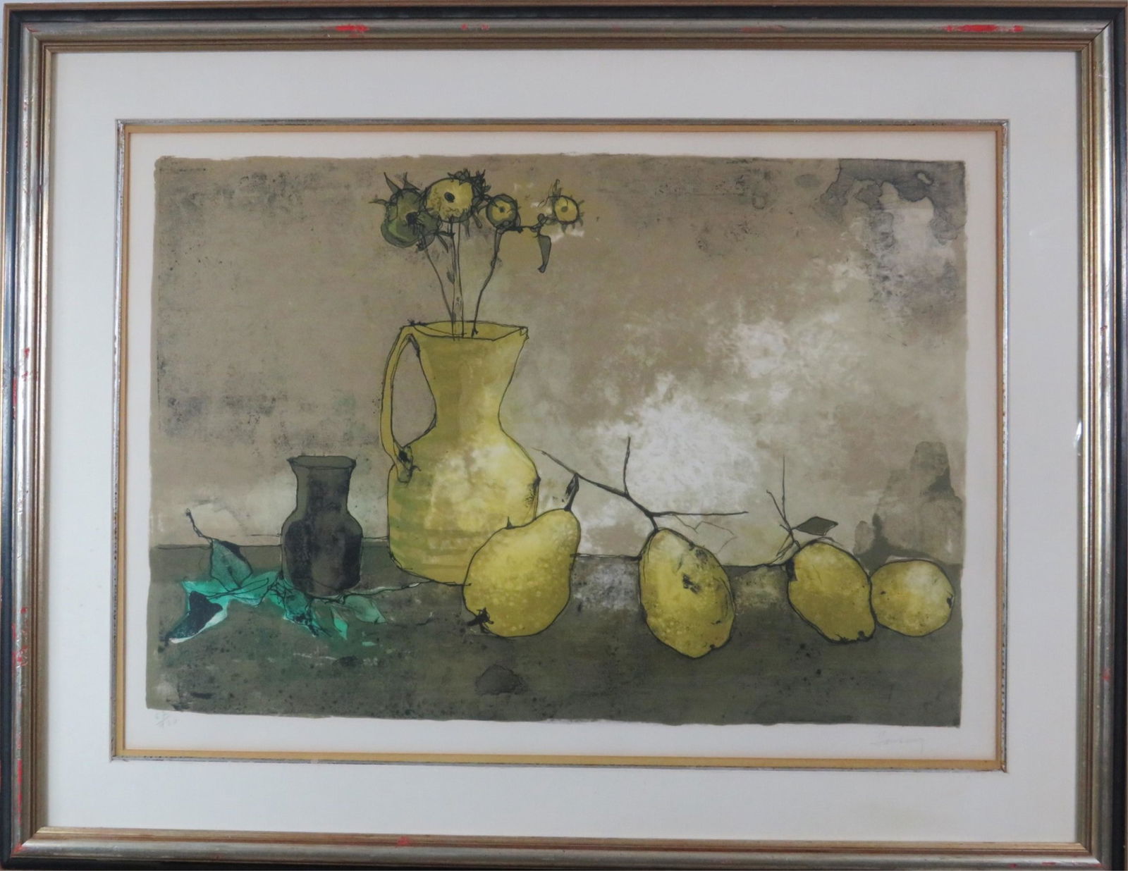Jean Jansem Lithograph "Still Life With Fruits" (1 of 6)