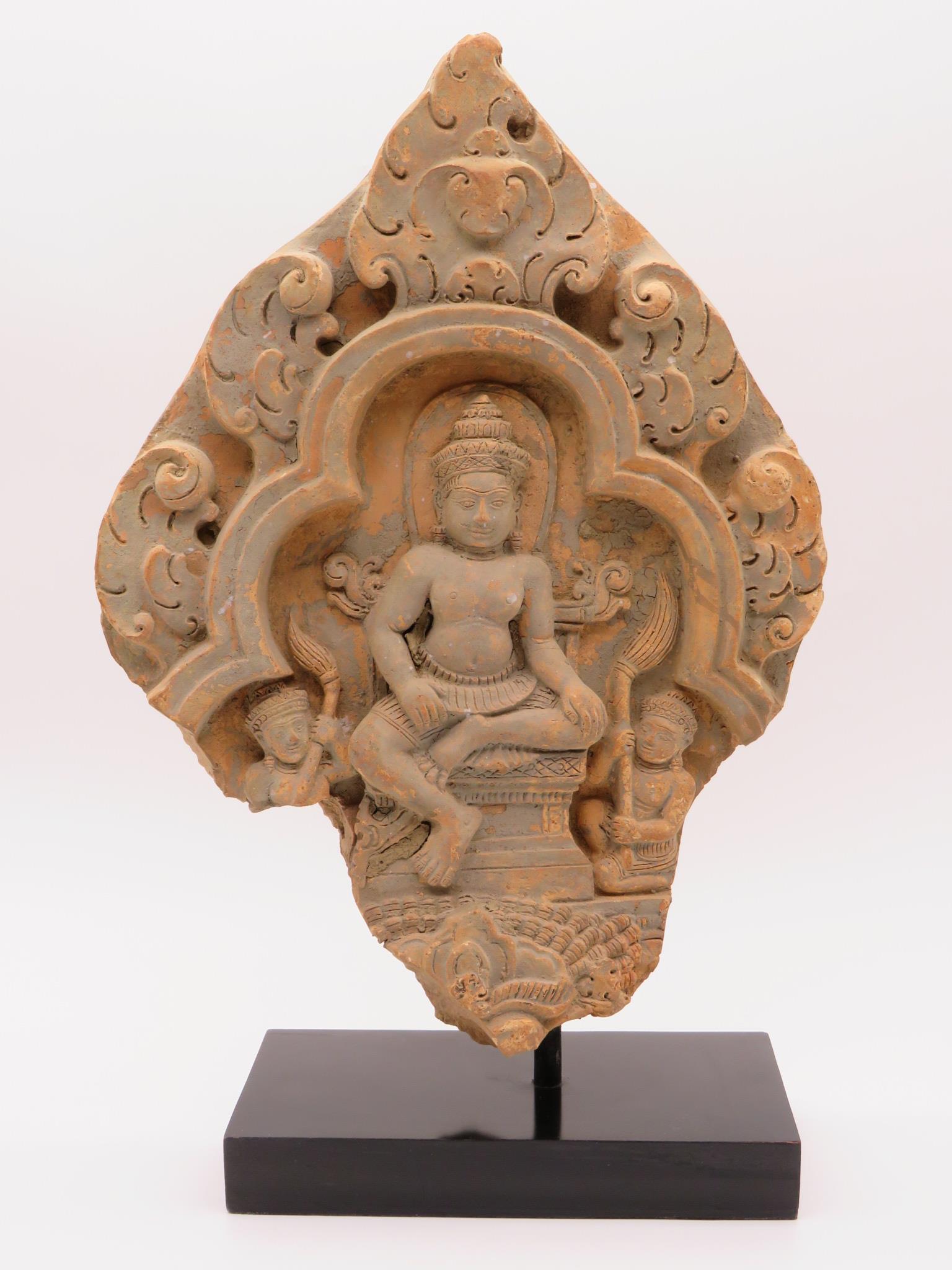 Vintage Indonesian stone Deity Plaque (1 of 5)