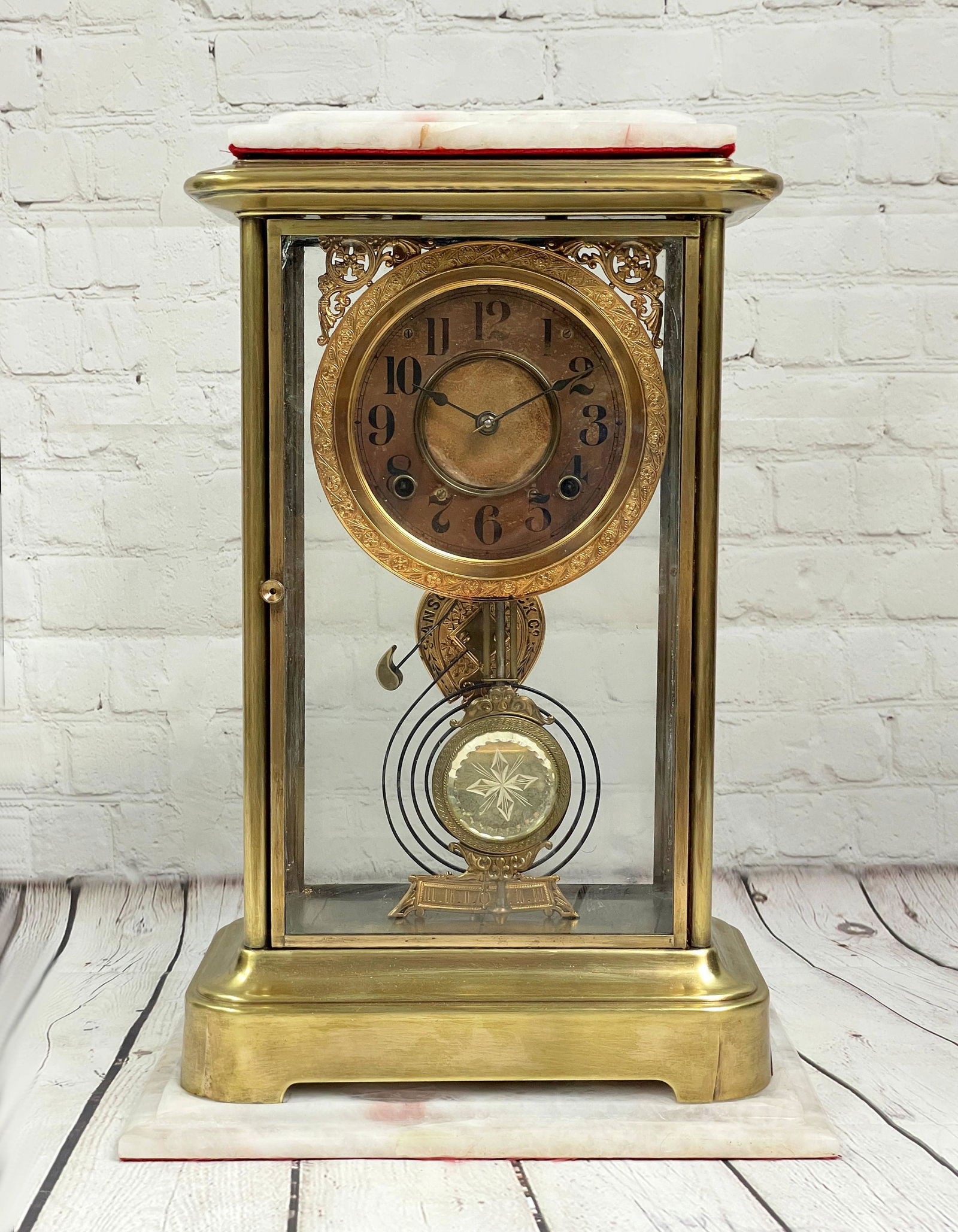 Large Antique Ansonia Regulator Clock (0126) on Jun 08, 2022 Anzardo
