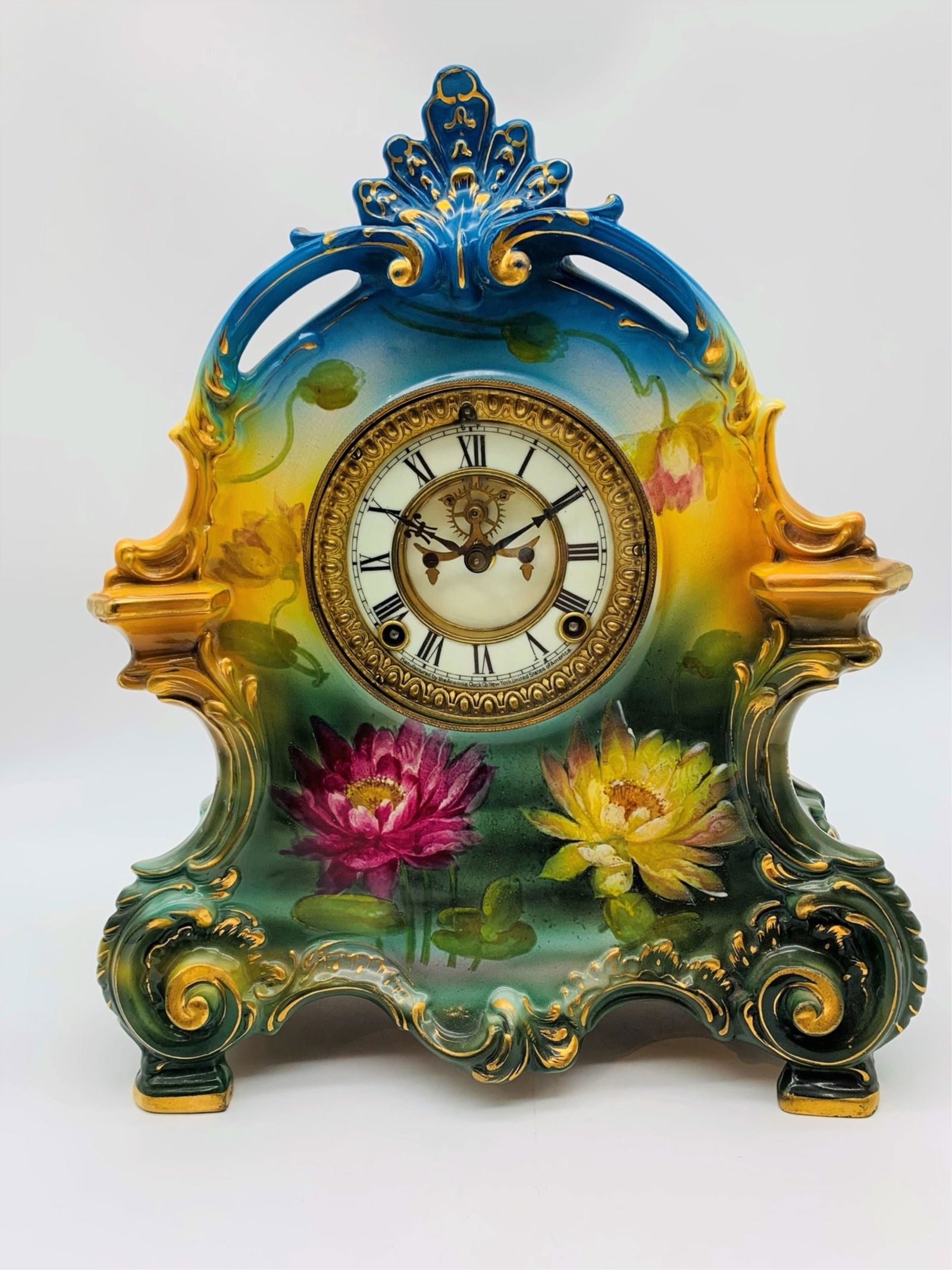 Ansonia Royal Bonn Porcelain Mantel Clock (1 of 9)