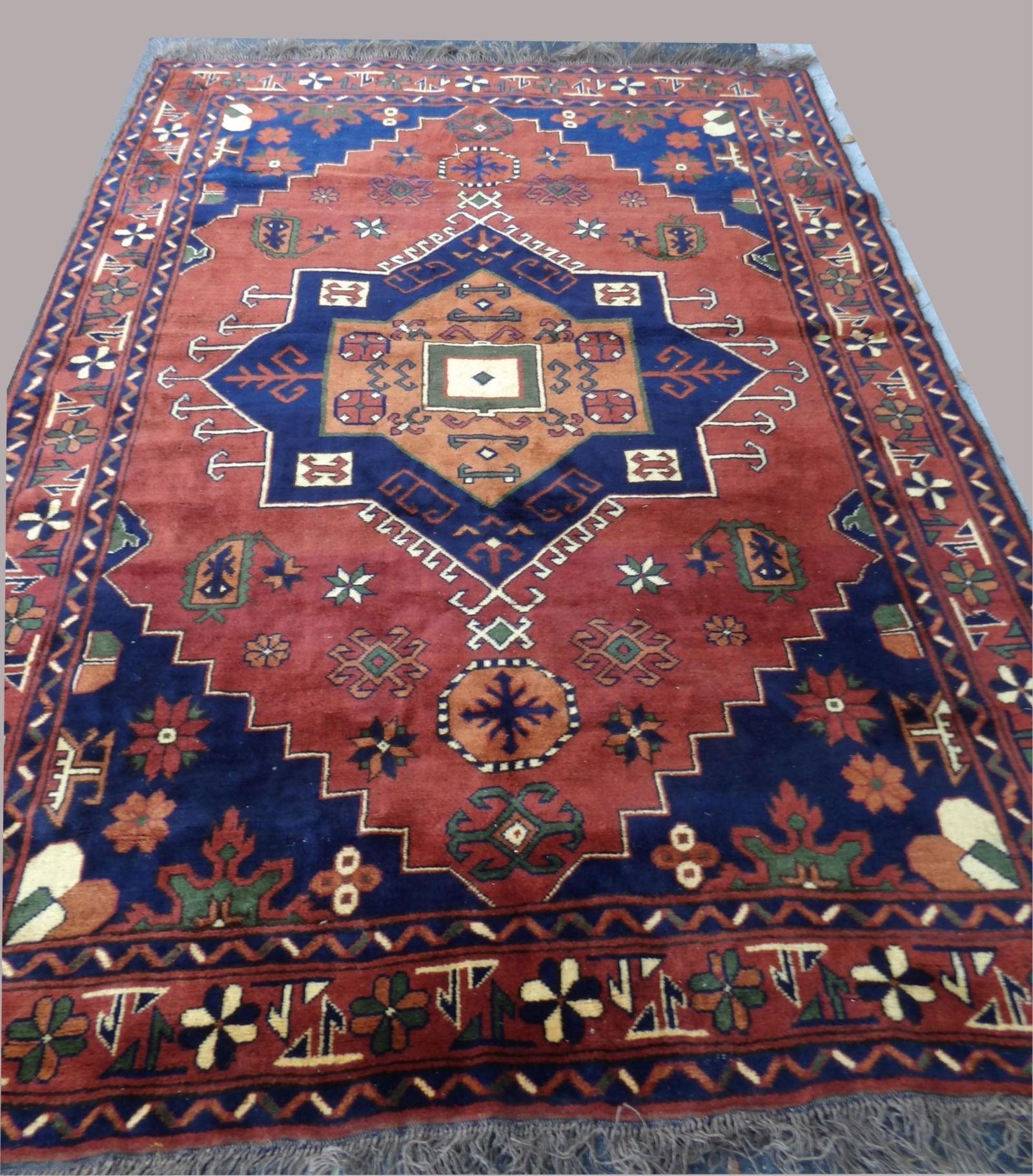 Vintage Kurdish Kazak Rug (1 of 4)