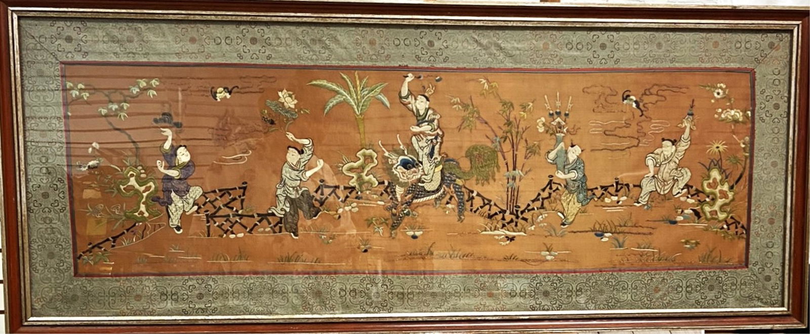 Antique Chinese Embroidery Panel (1 of 6)