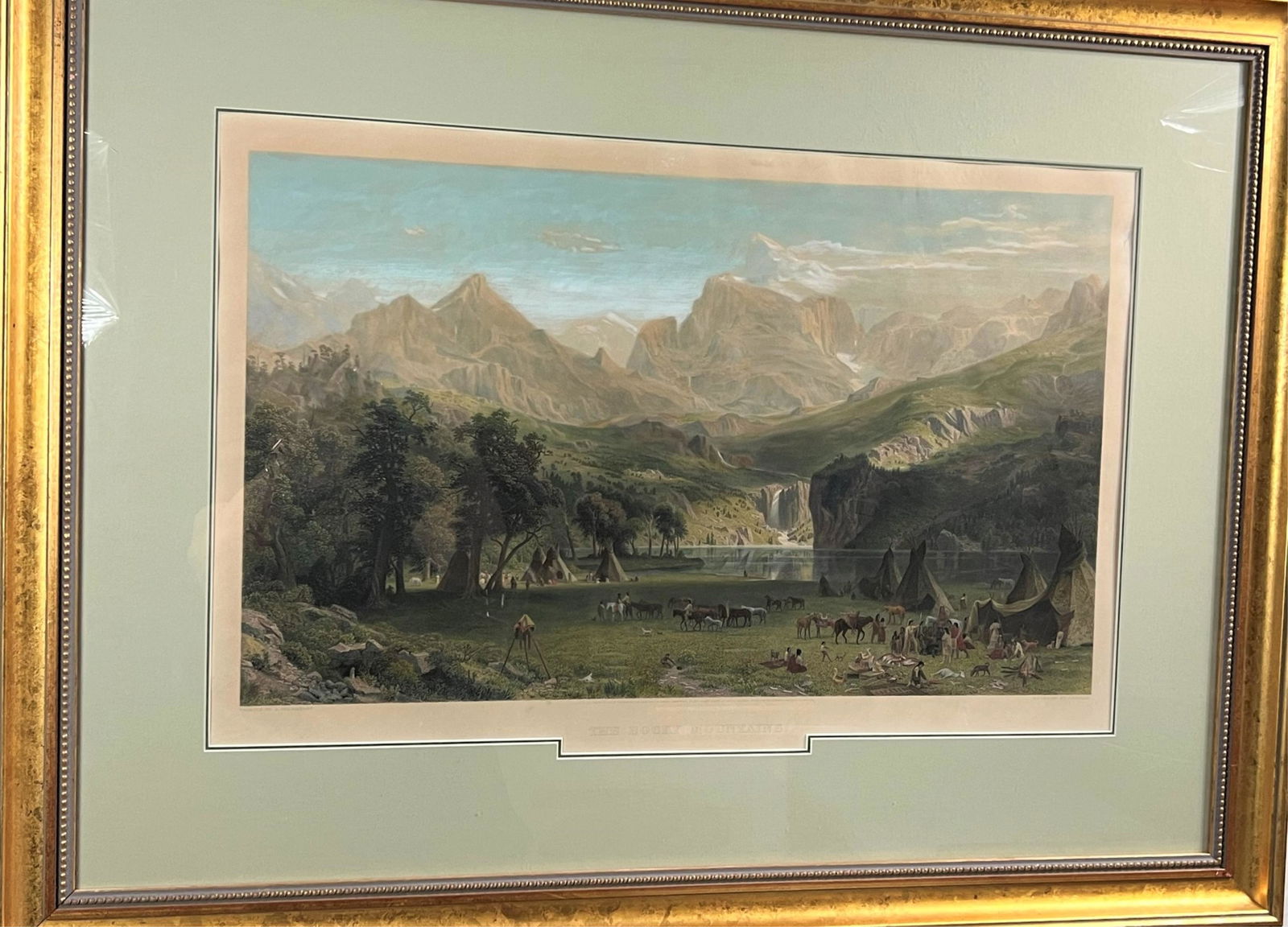 Albert Bierstadt Engraving "The Rocky Mountains" (1 of 4)