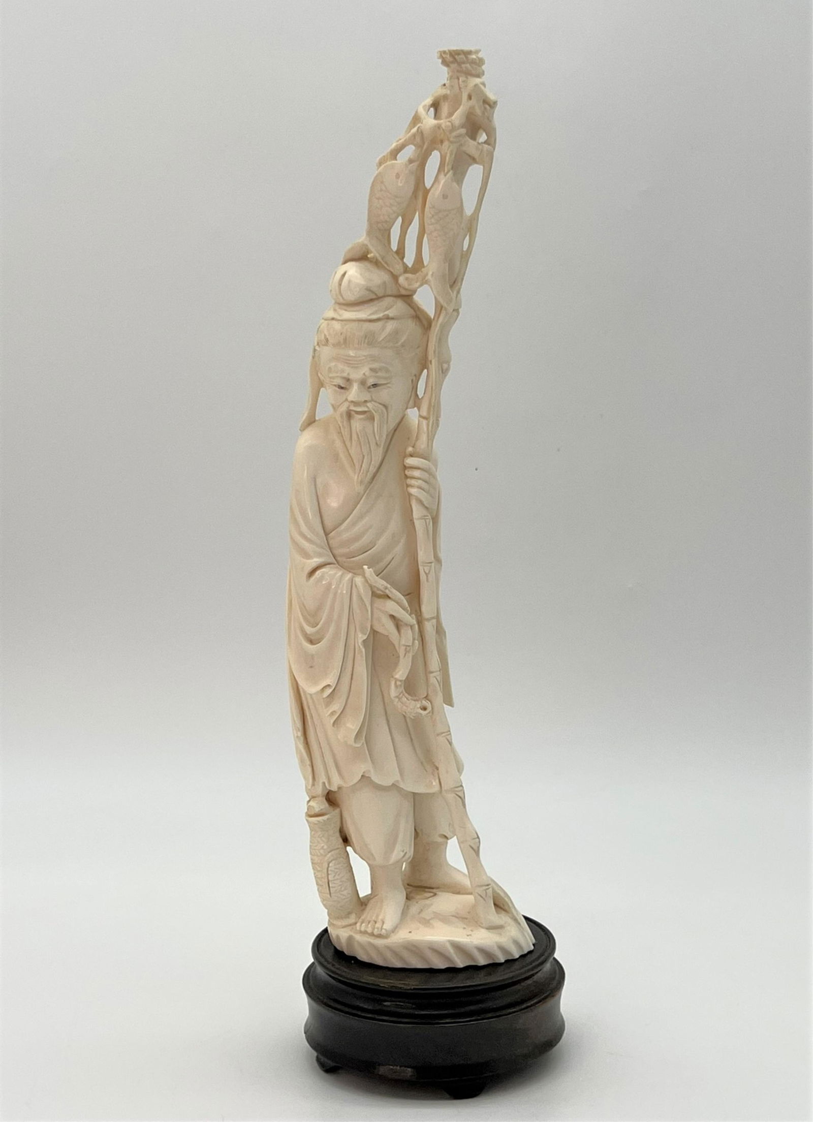 Antique Chinese Carved Figure "Wise Man" (1 of 6)