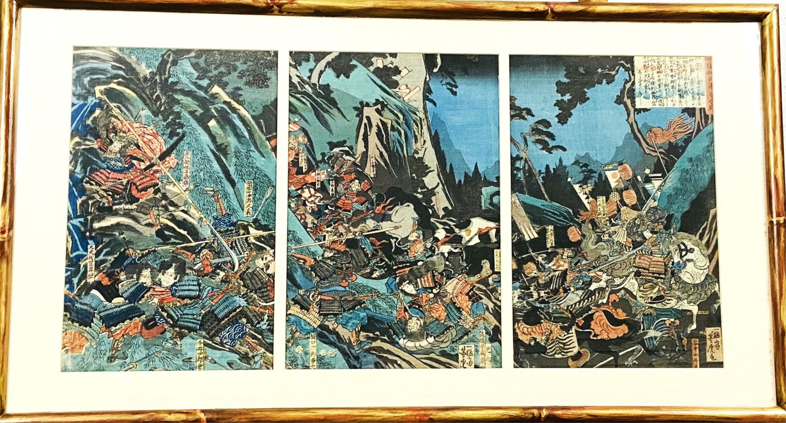 Utigawa Yoshitora Color Woodblock Triptych (1 of 7)