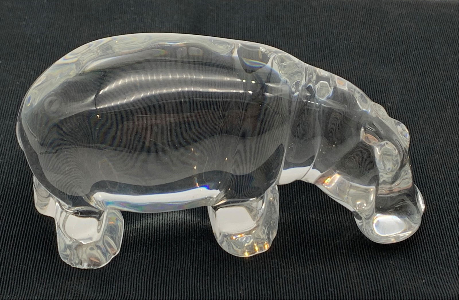 Baccarat Crystal Hippo Figure (1 of 4)