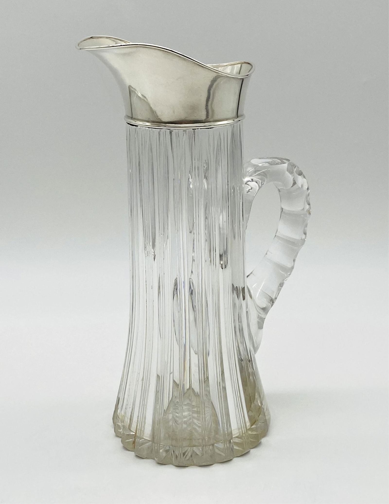 Sterling Silver Cut Glass Claret Pitcher (1 of 11)