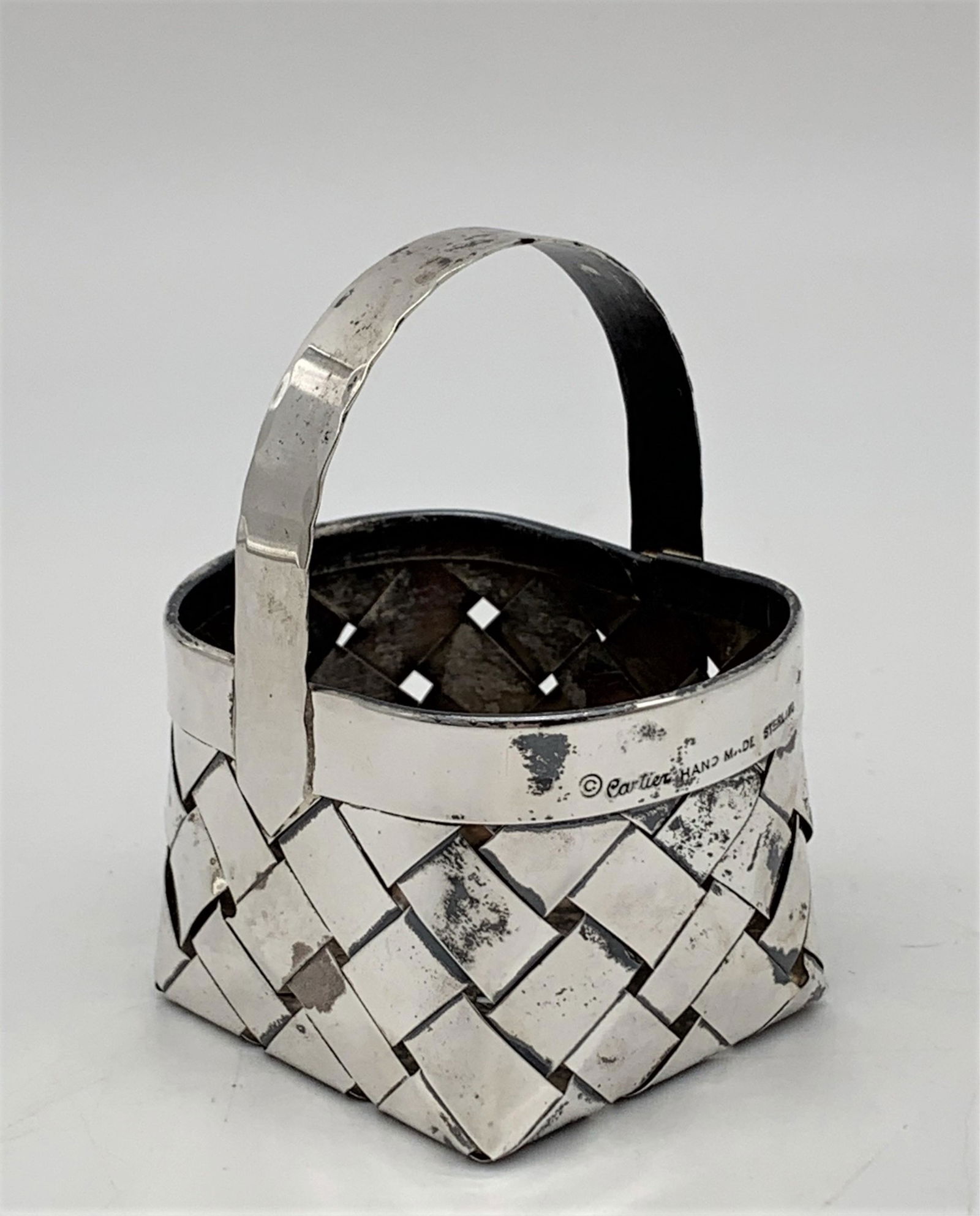 Cartier Sterling Silver Basket (1 of 4)