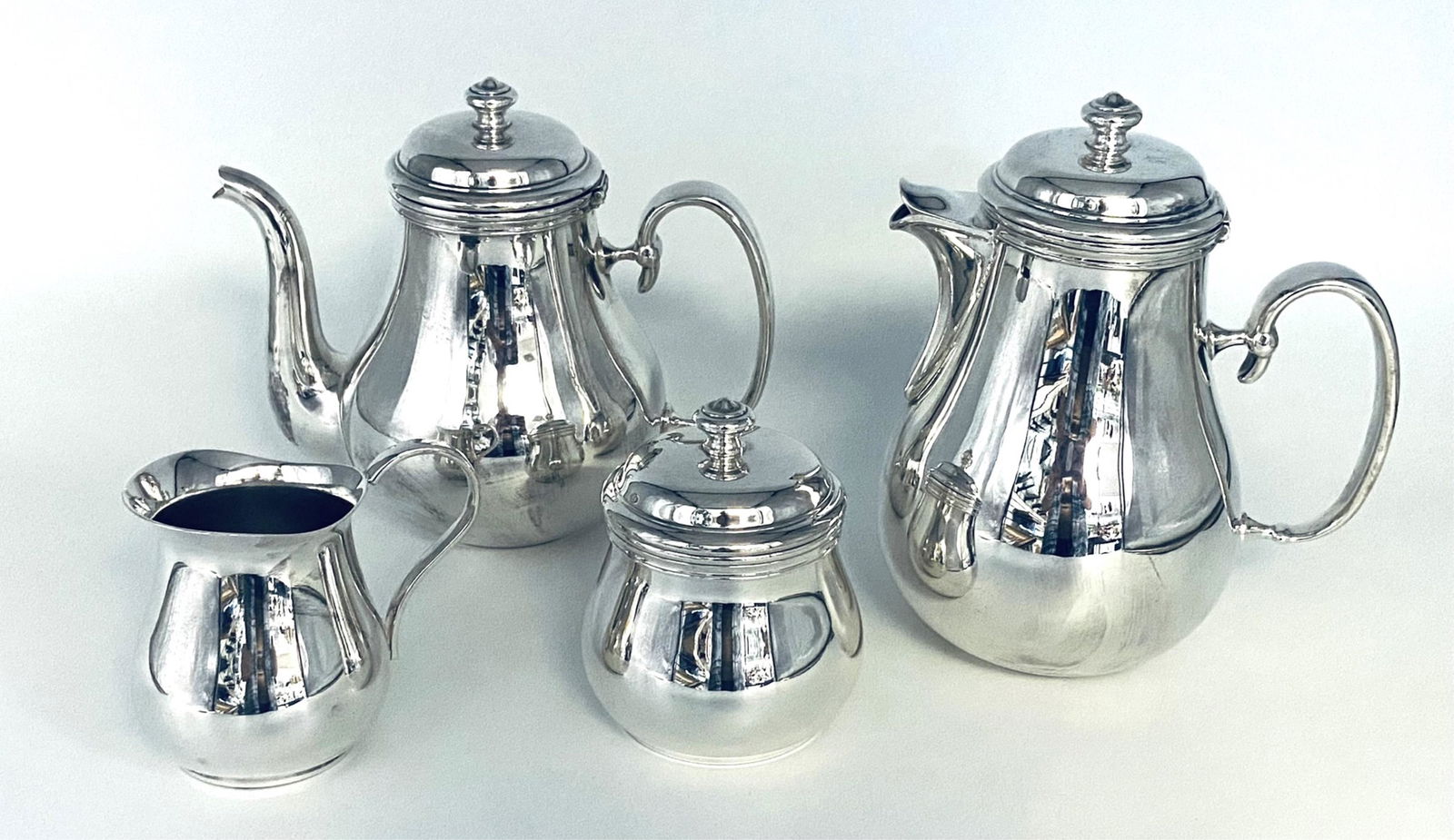 Silver Plate Christofle 4 Piece Tea/Coffee Set (1 of 5)
