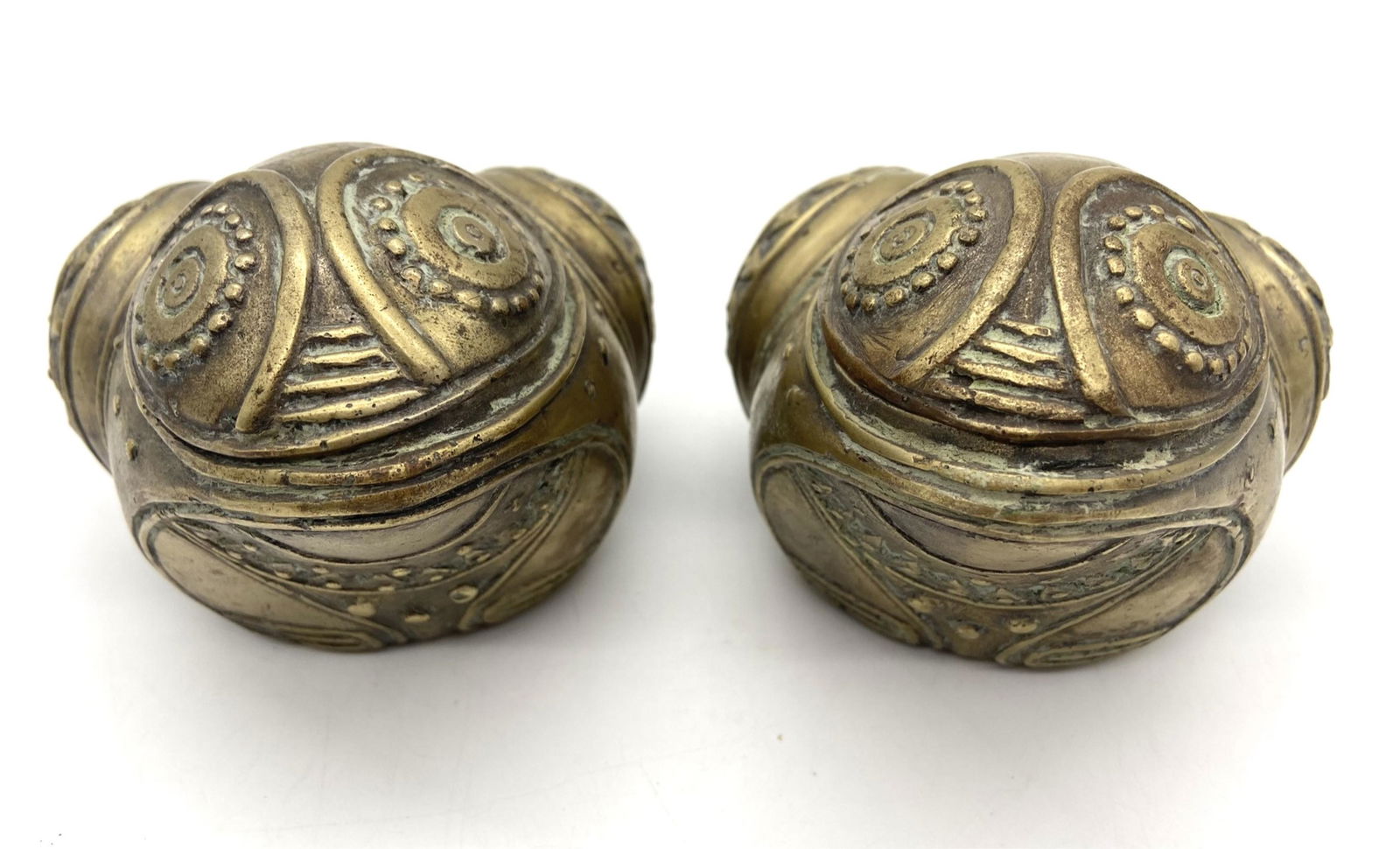 Vintage Figural Cambodian Brass Betel Boxes (1 of 9)