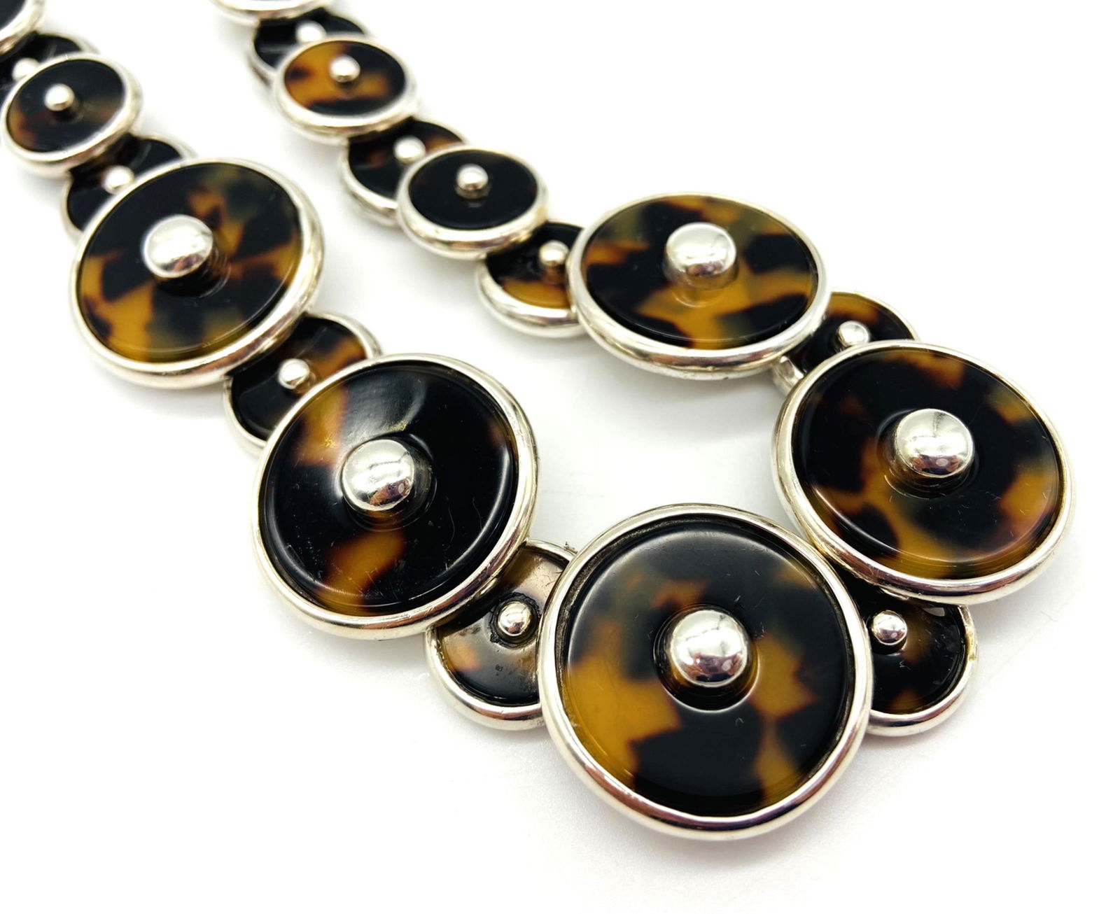 2001 Barry Kieselstein Cord Silver Disc Necklace (1 of 17)