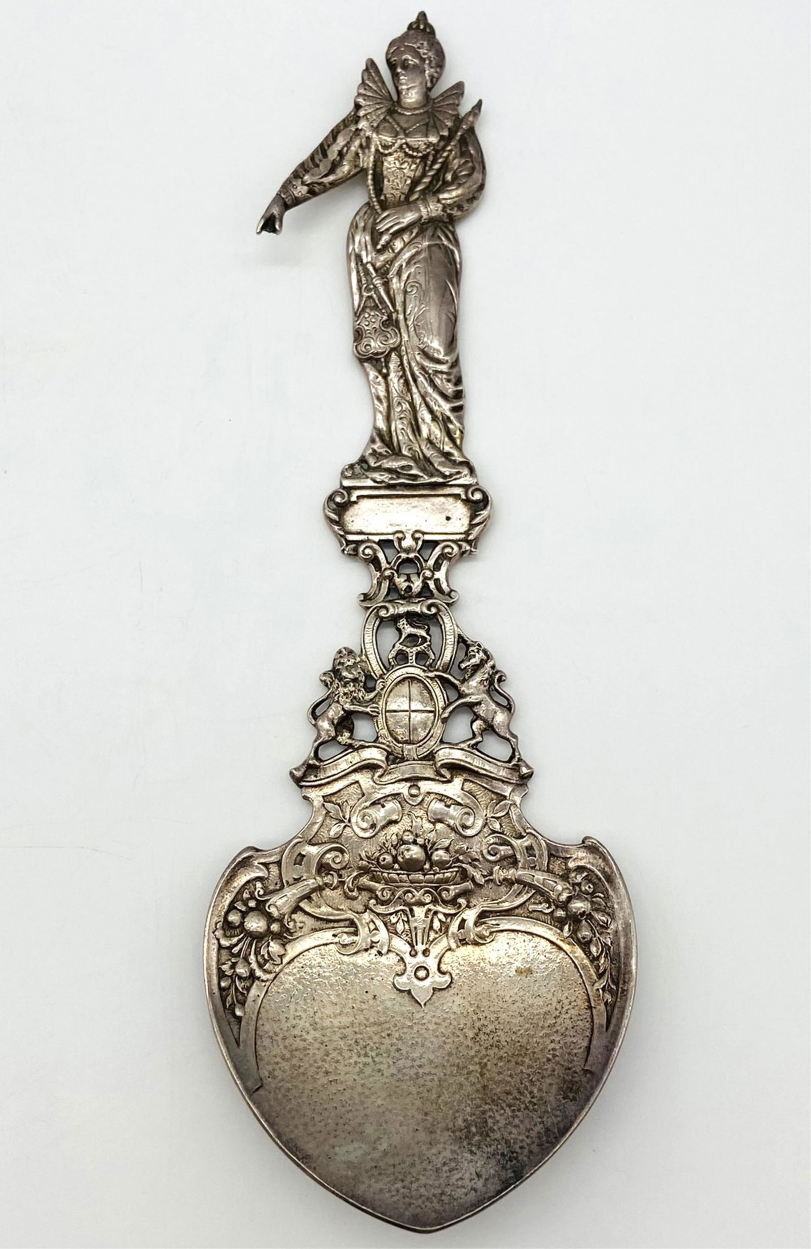 Antique Gorham Silver Figural Serving Spoon (1 of 10)