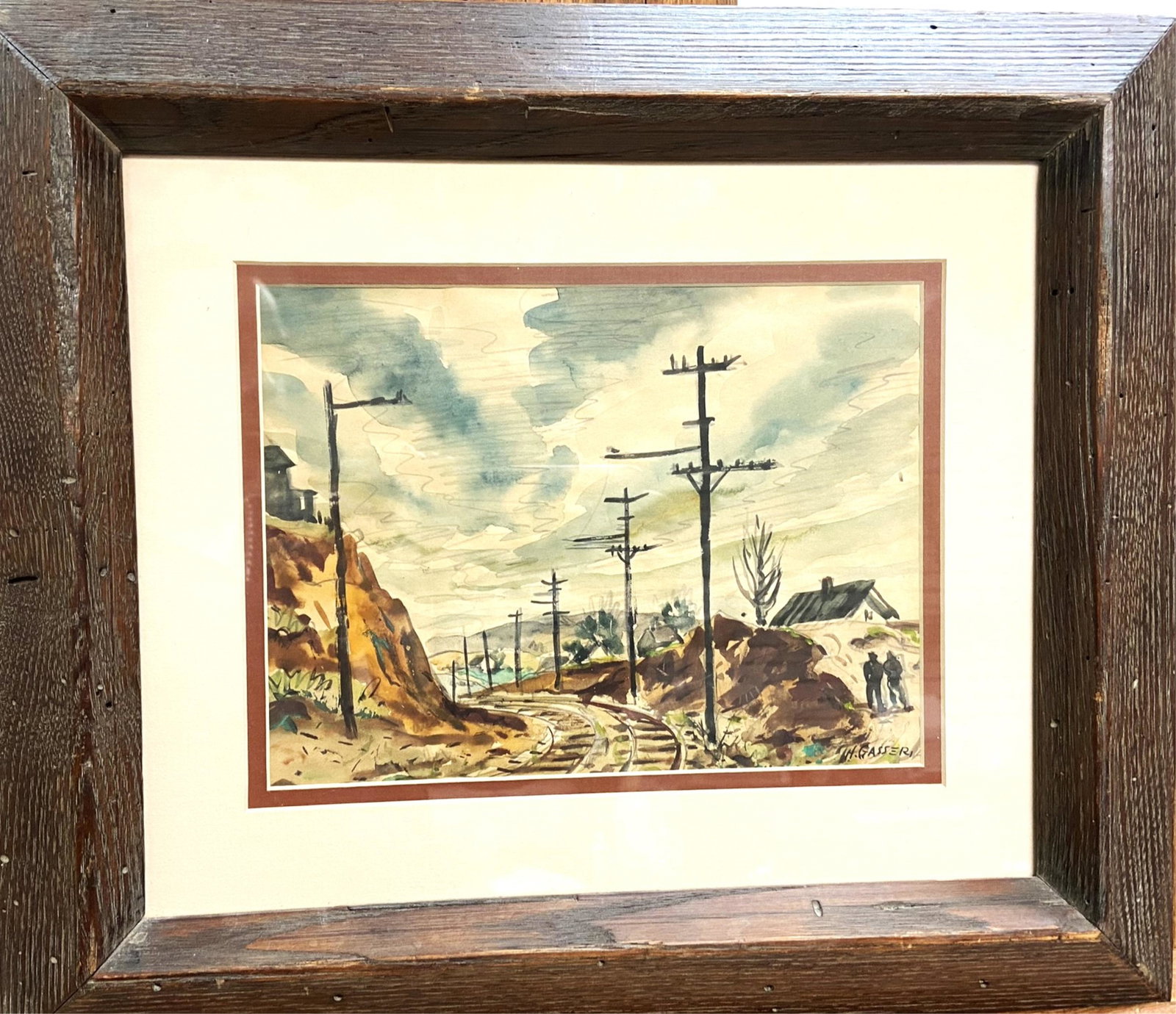 Henry Gasser W/C "Railroad Tracks" (1 of 11)
