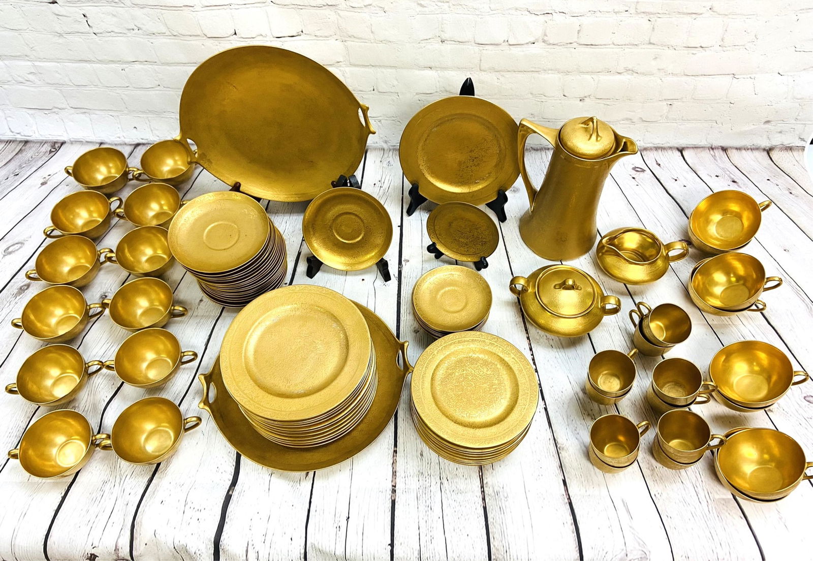 Picard Porcelain Gold Gilded China Set of 89 (1 of 13)