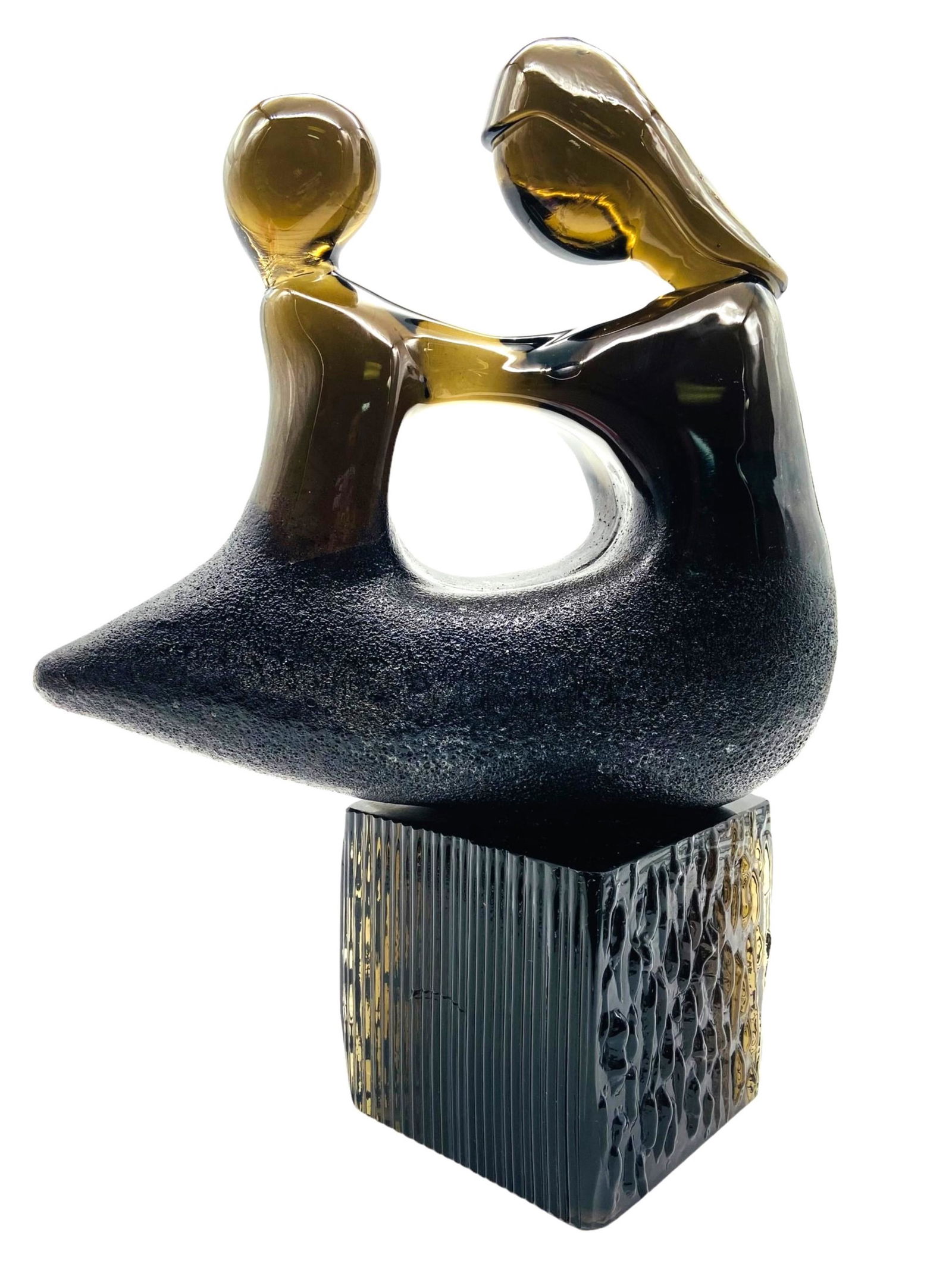 Licio Zanetti Murano Statue Mother & Child- Signed (1 of 6)