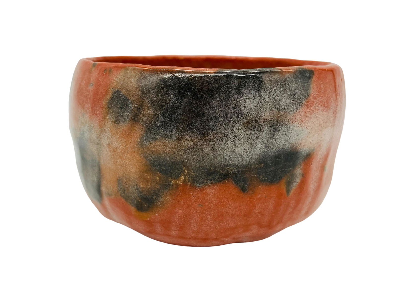 Signed Japanese Red Raku Tea Bowl (1 of 7)