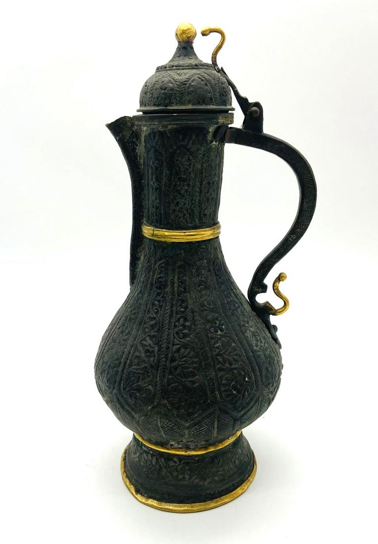 Late 18C Ottoman Tombak Ewer (1 of 7)