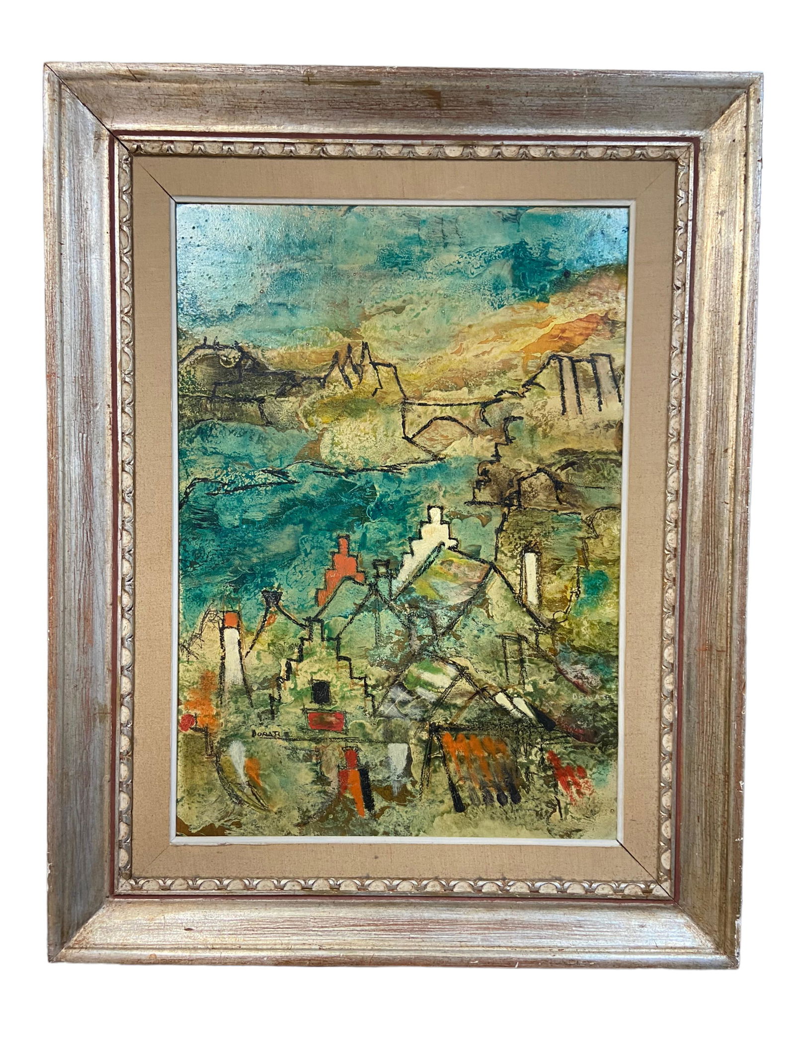 Lazzaro Donati O/B "Porto Azzurro, 1964" (1 of 5)