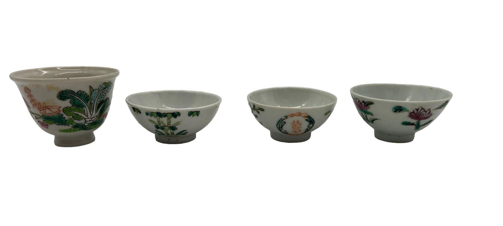 Four Various Chinese Tea Tasting Cups (1 of 3)