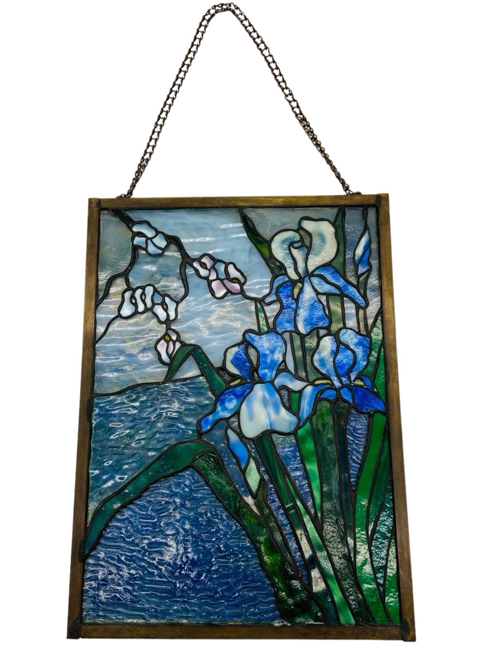 Bauer & Coble Stained Glass Window Panel (1 of 6)