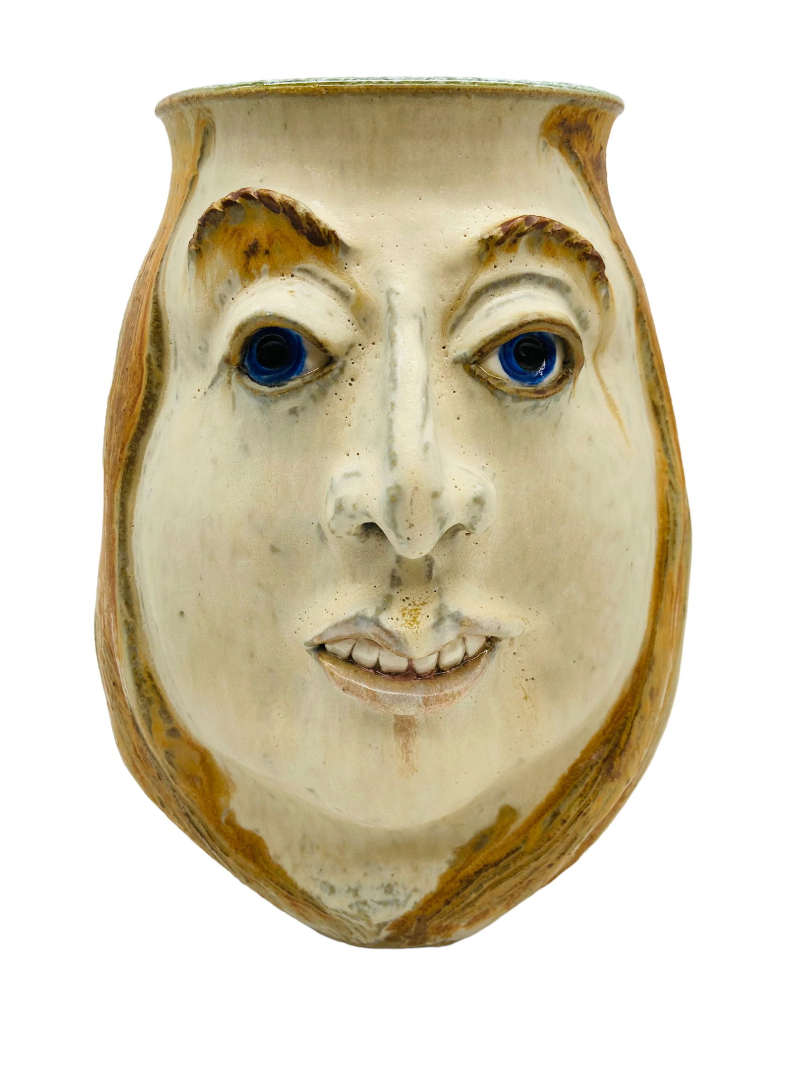 Alison Mccauley Pottery Face Jug