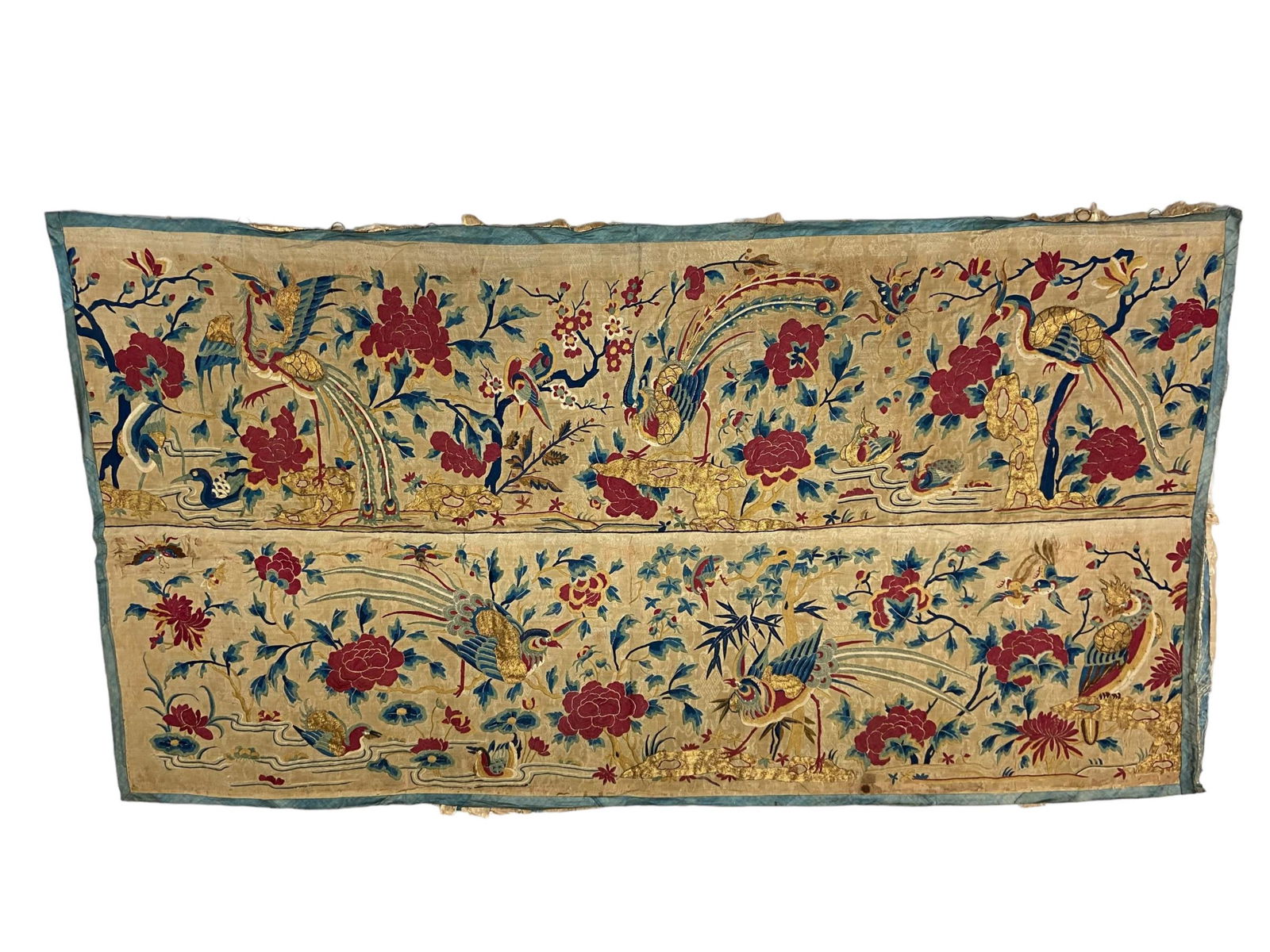 Large Chinese Antique Embroidery Panel (1 of 8)