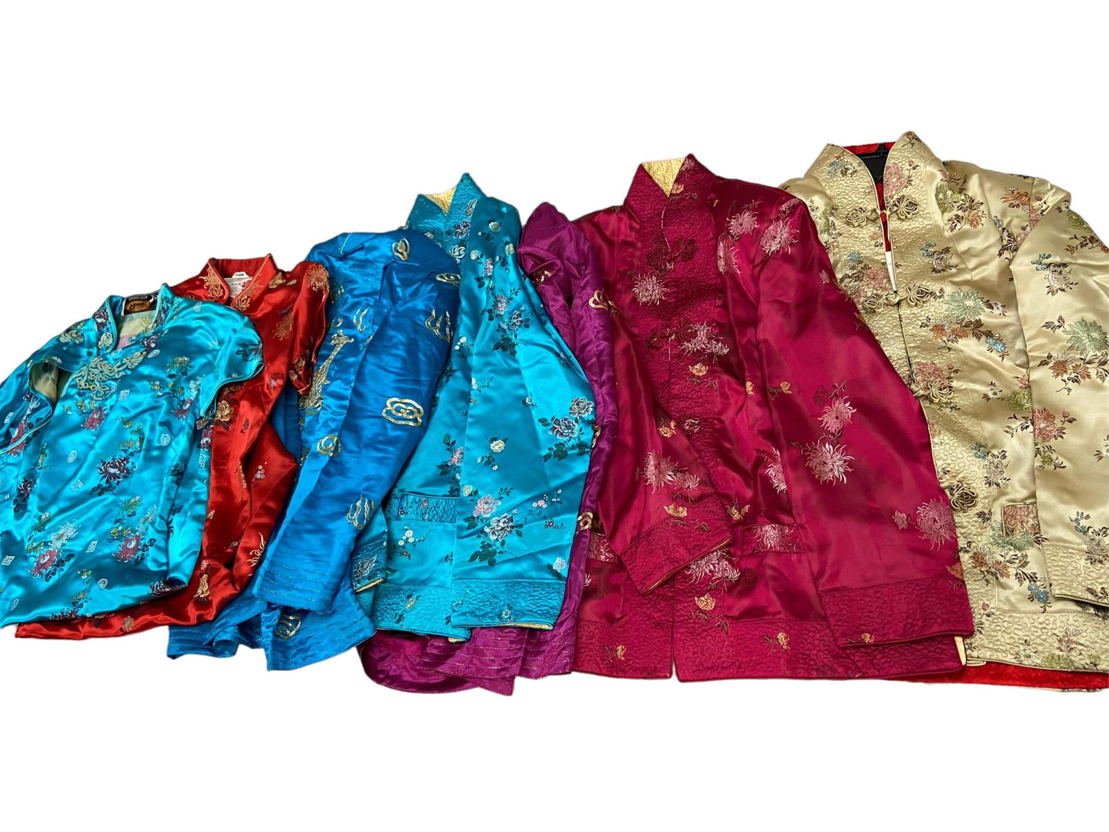 7 Vintage Chinese Silk Embroidered Jackets/Dresses (1 of 7)