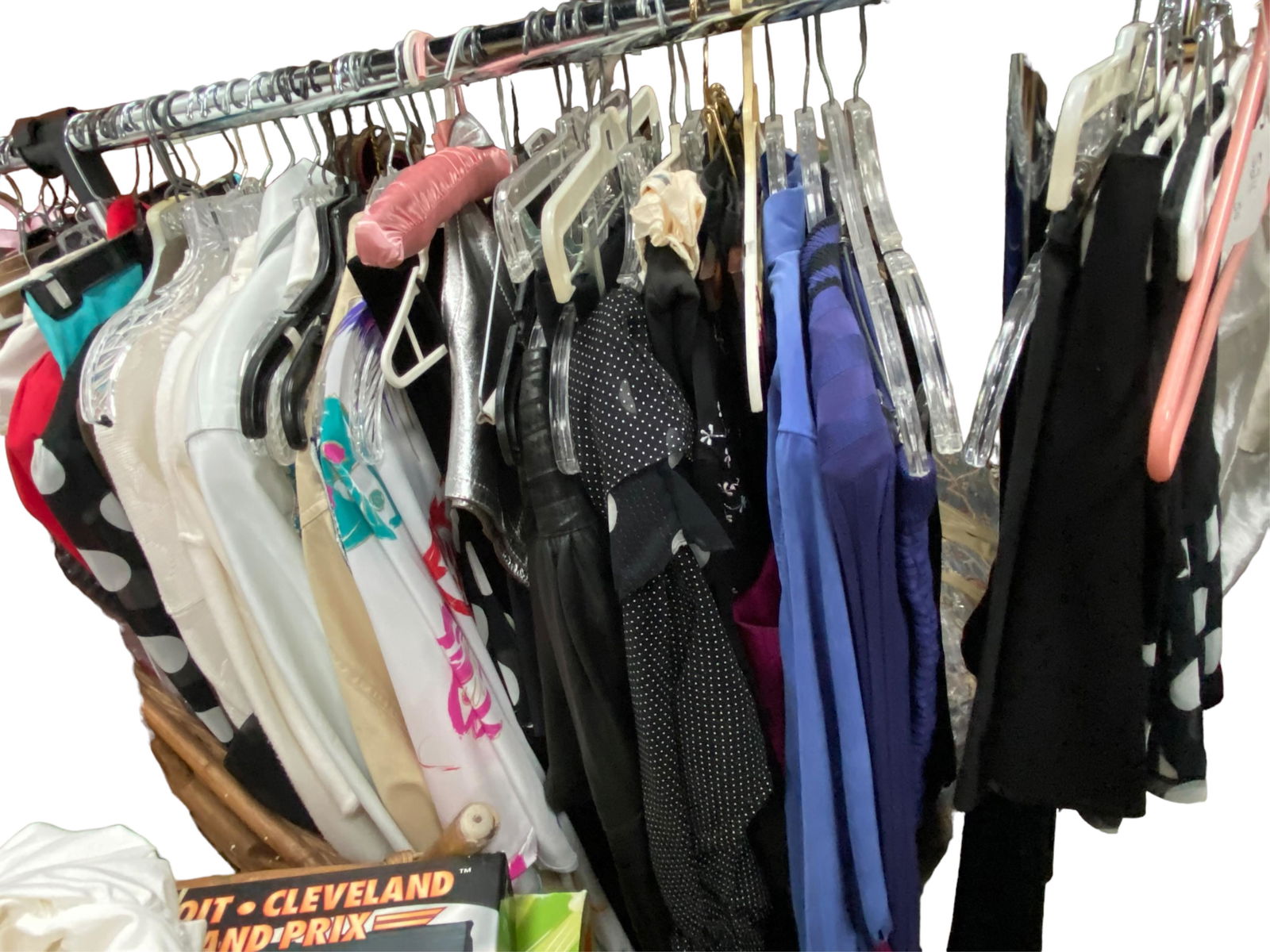 Rack of Vintage Designer and High End Clothes (1 of 4)