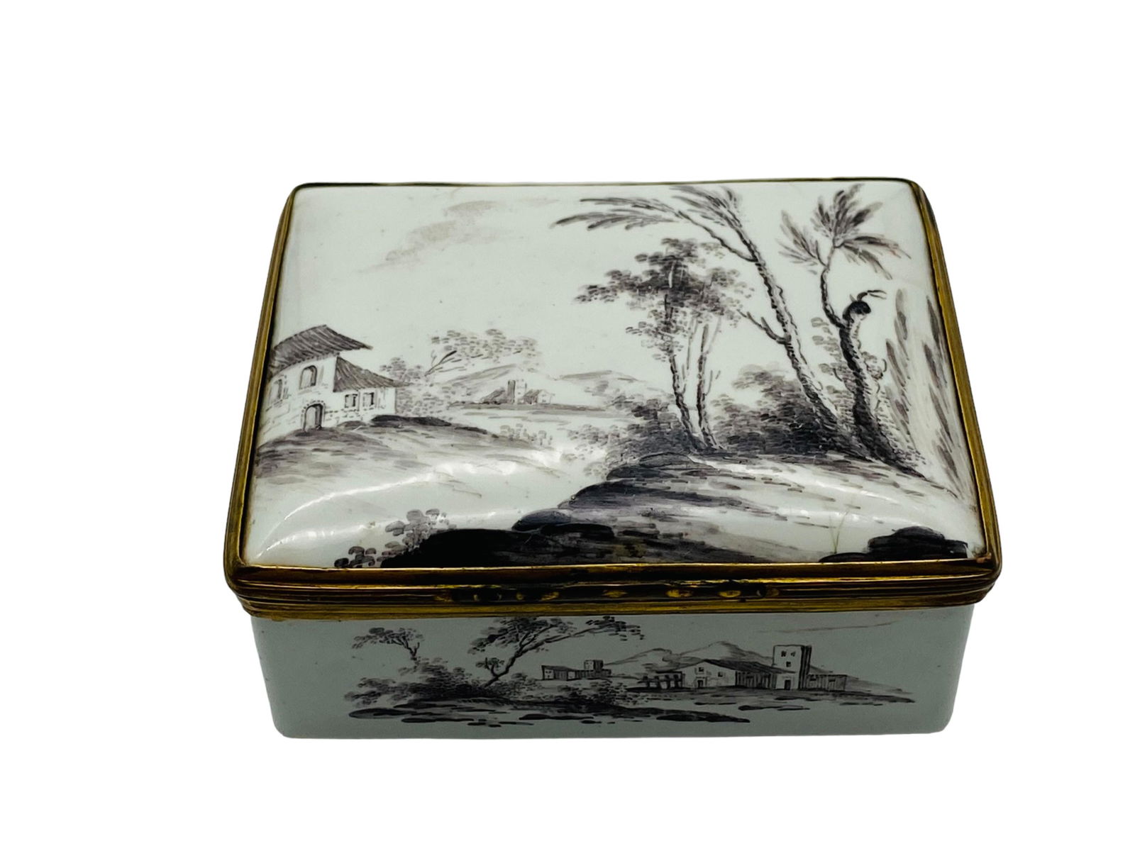 18C French Enameled Trinket Box (1 of 9)