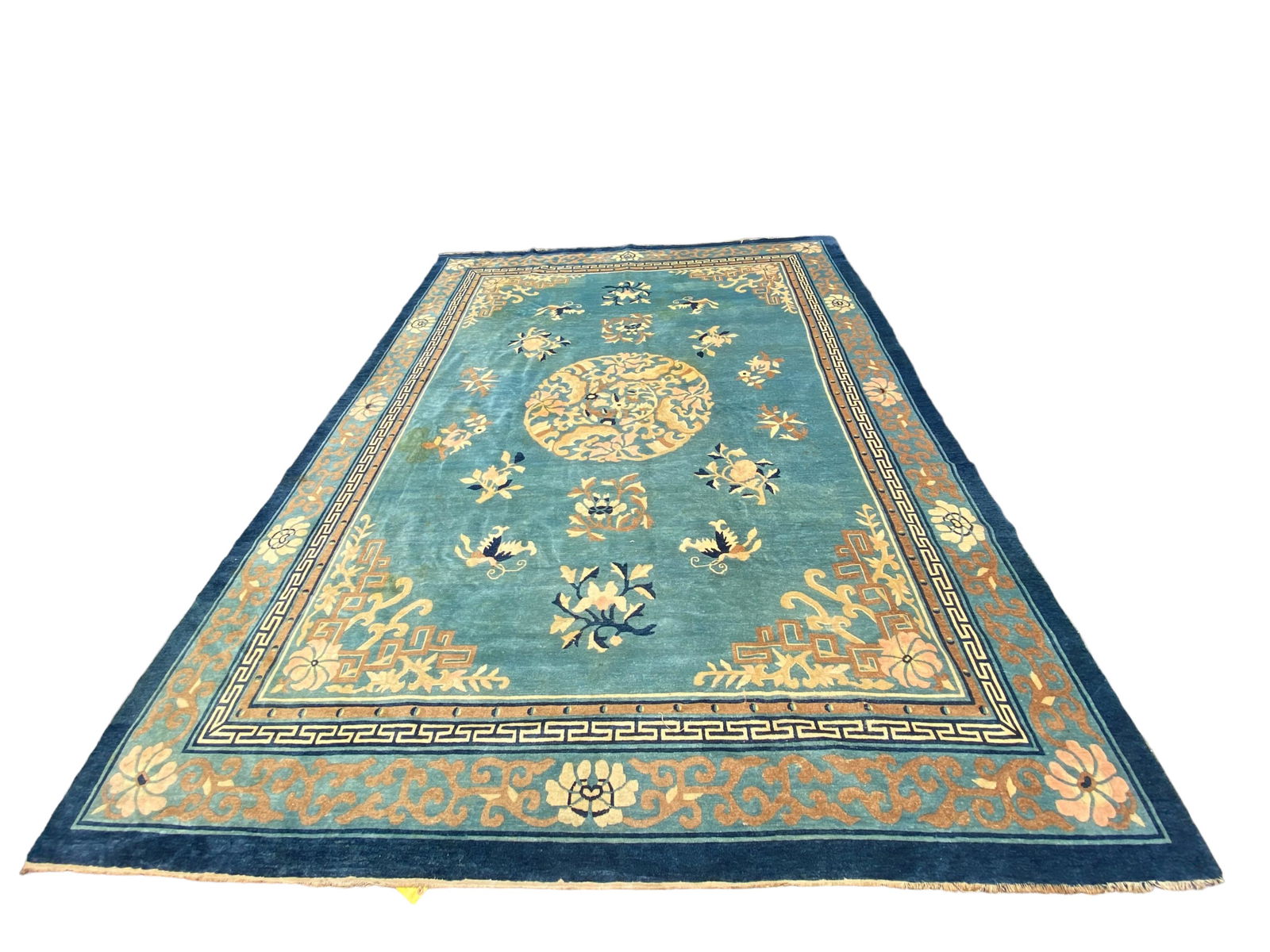 Large Antique Chinese Peking Rug 11 ft x 8 ft (1 of 9)