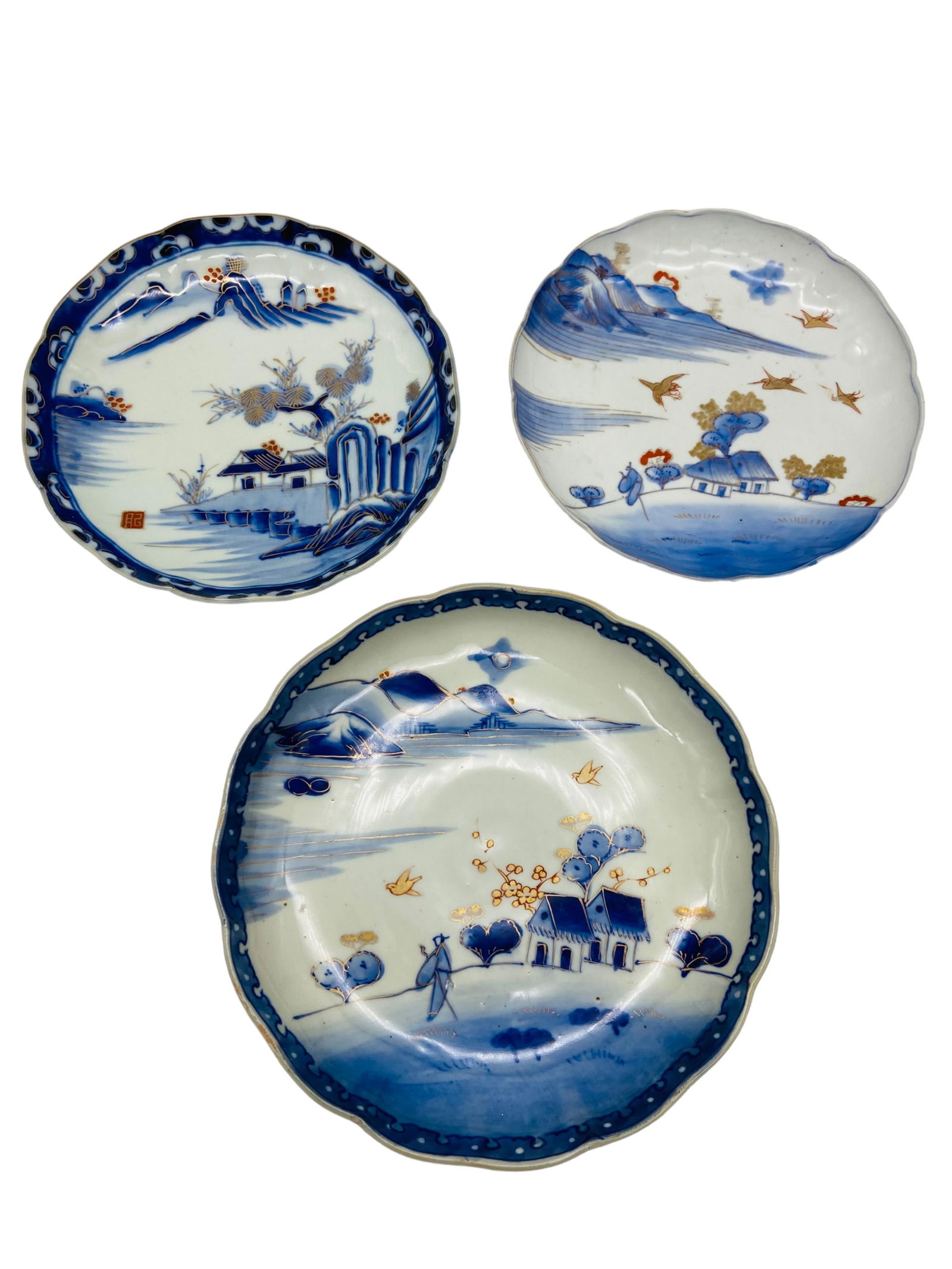 Three Japanese Imari Plates (1 of 3)
