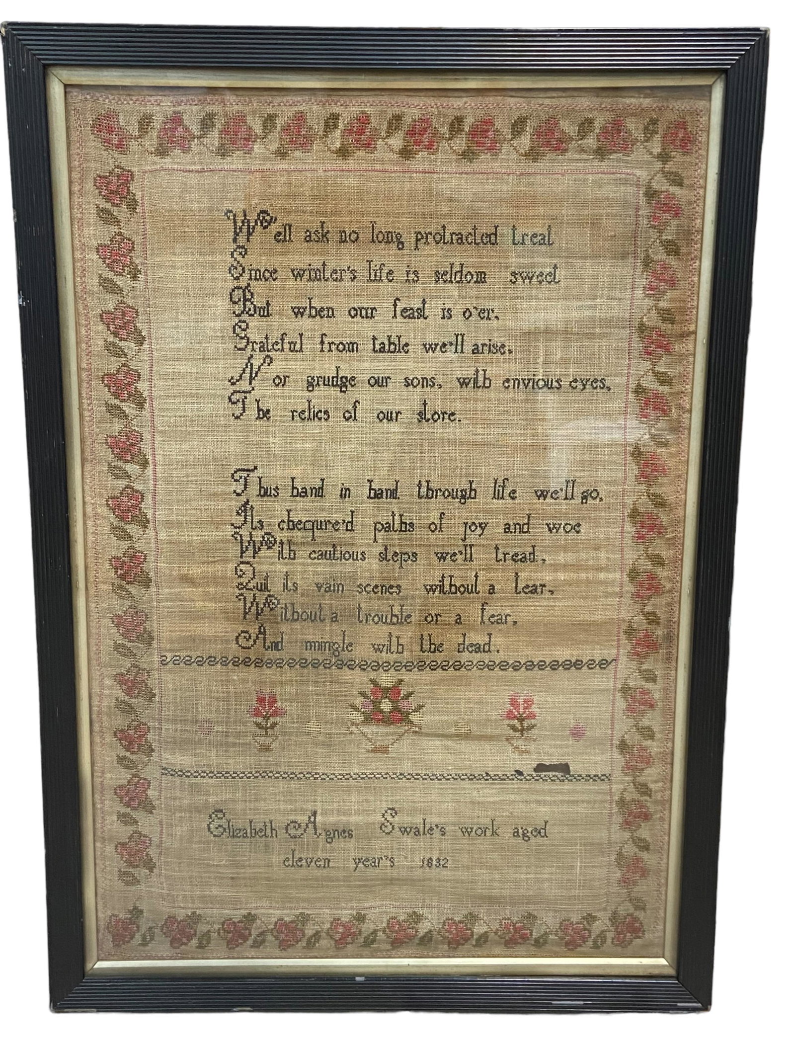 Needlepoint Sampler- Elizabeth Swales-1832 (1 of 7)