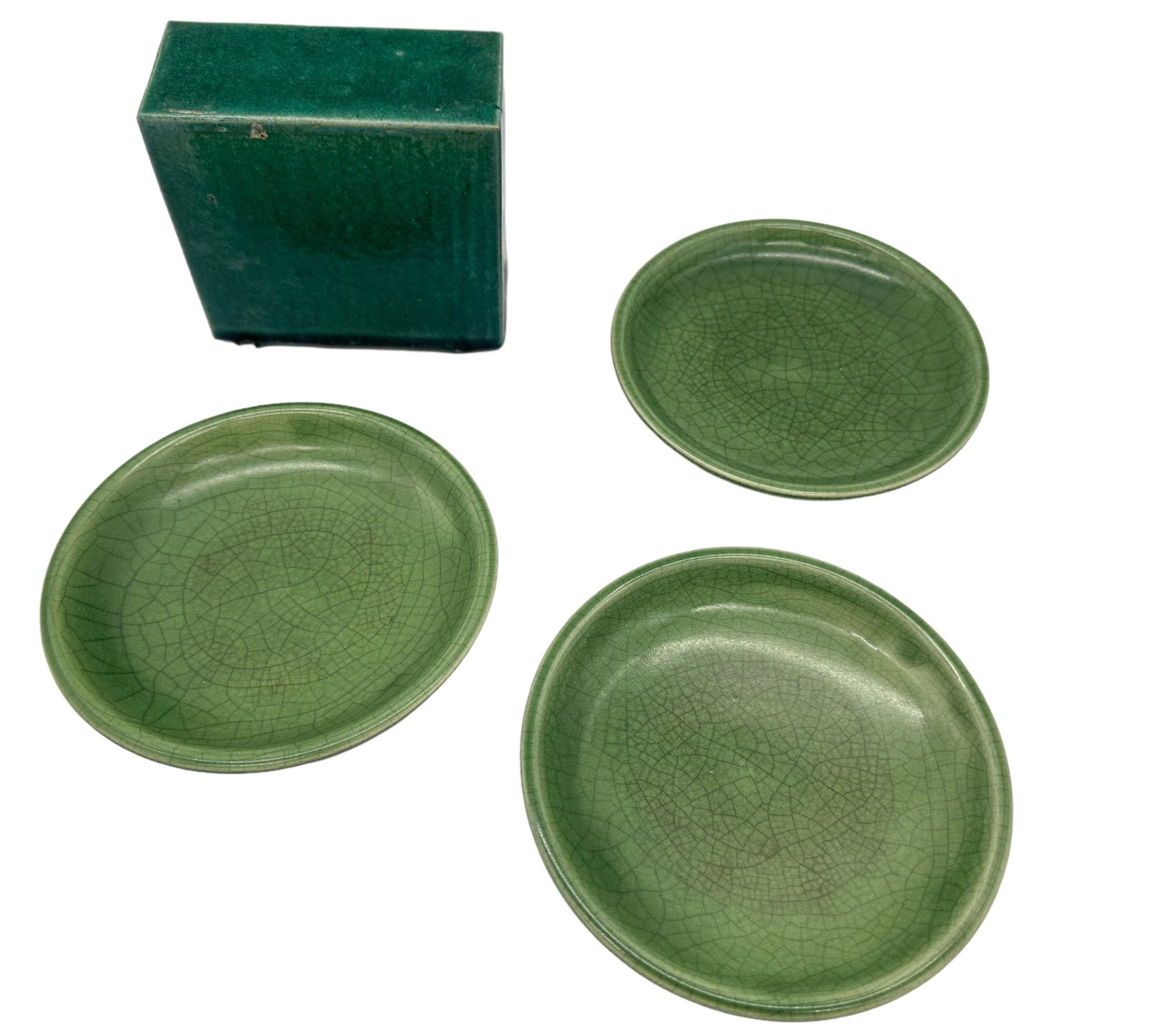 4 PCS Chinese Celadon Assorted Items (1 of 4)